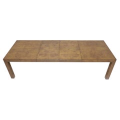 Milo Baughman Burlwood Parsons Dining Table