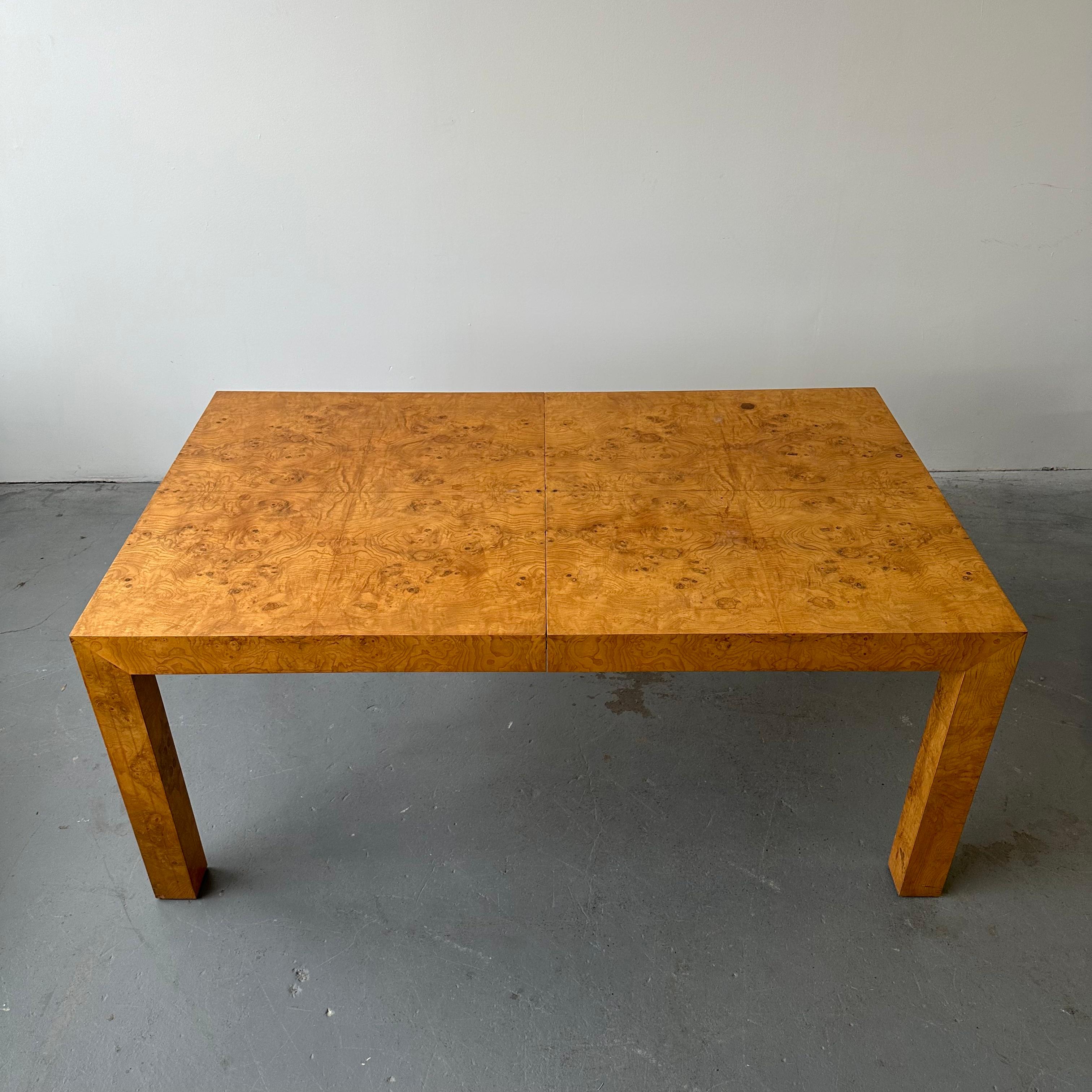 Mid-Century Modern Milo Baughman Burlwood Table