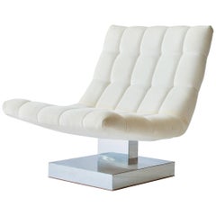 Milo Baughman Cantilevered Lounge Chair