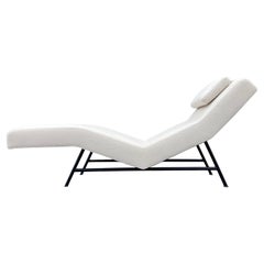 Chaise longue Milo Baughman pour Thayer Coggin, Ivoire, Noir, Daybed