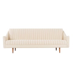 Vintage Milo Baughman Channel Back Sofa