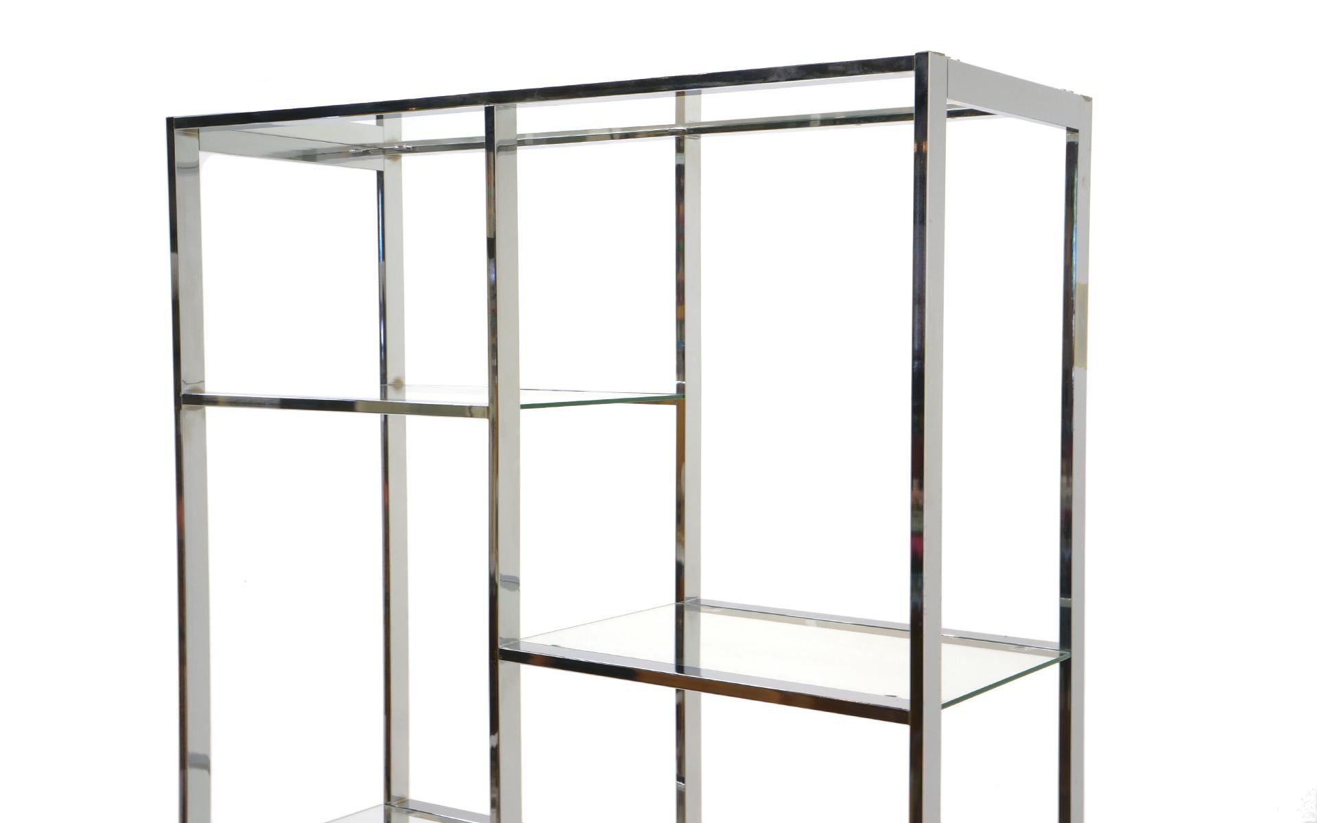 glass etagere display