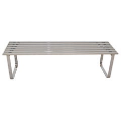 Milo Baughman Chrome Bench