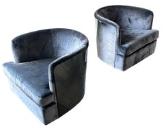 Milo Baughman Chrome Cased Swivel Chair for Thayer Coggin, 1960