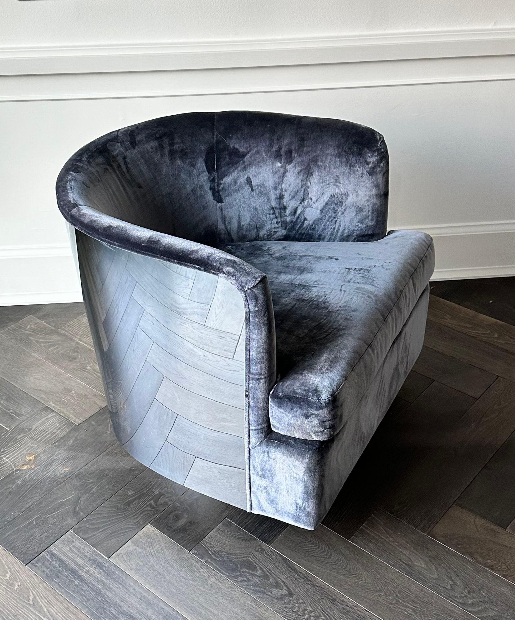 Américain Chaise pivotante Milo Baughman pour Thayer Coggin, 1960 en vente