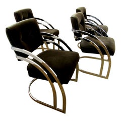 Milo Baughman Chrome Chairs