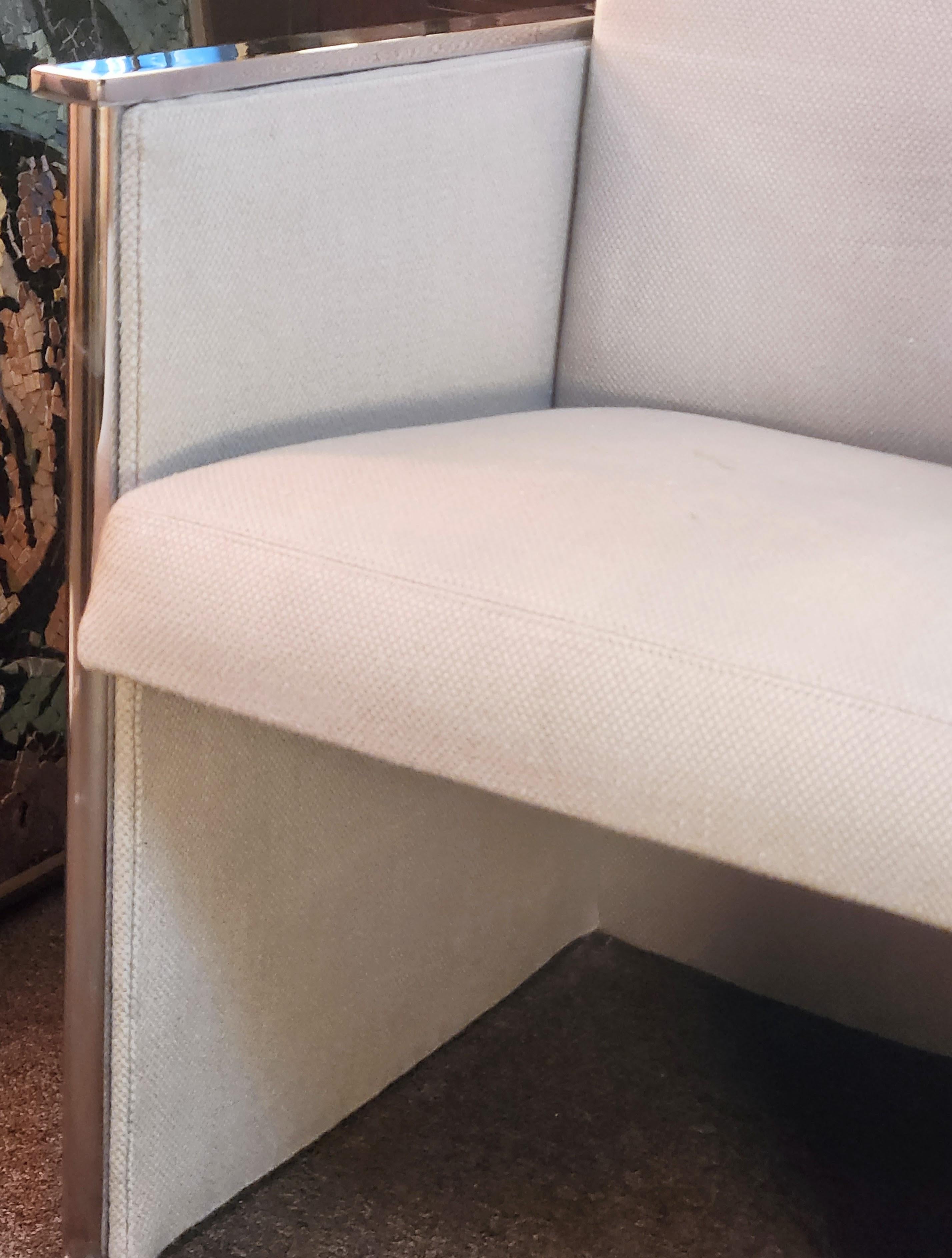 Silla de salón cúbica cromada Milo Baughman Thayer Coggin Años 1970 en venta 4