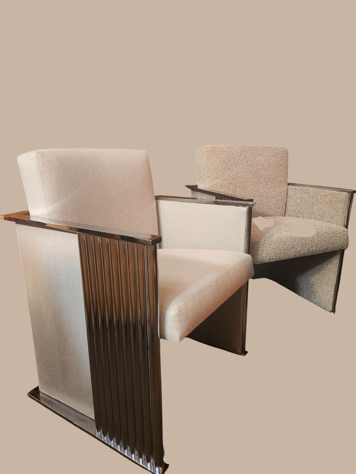 Milo Baughman Chrome Cube Lounge Chair Thayer Coggin anni '1970 in vendita 10