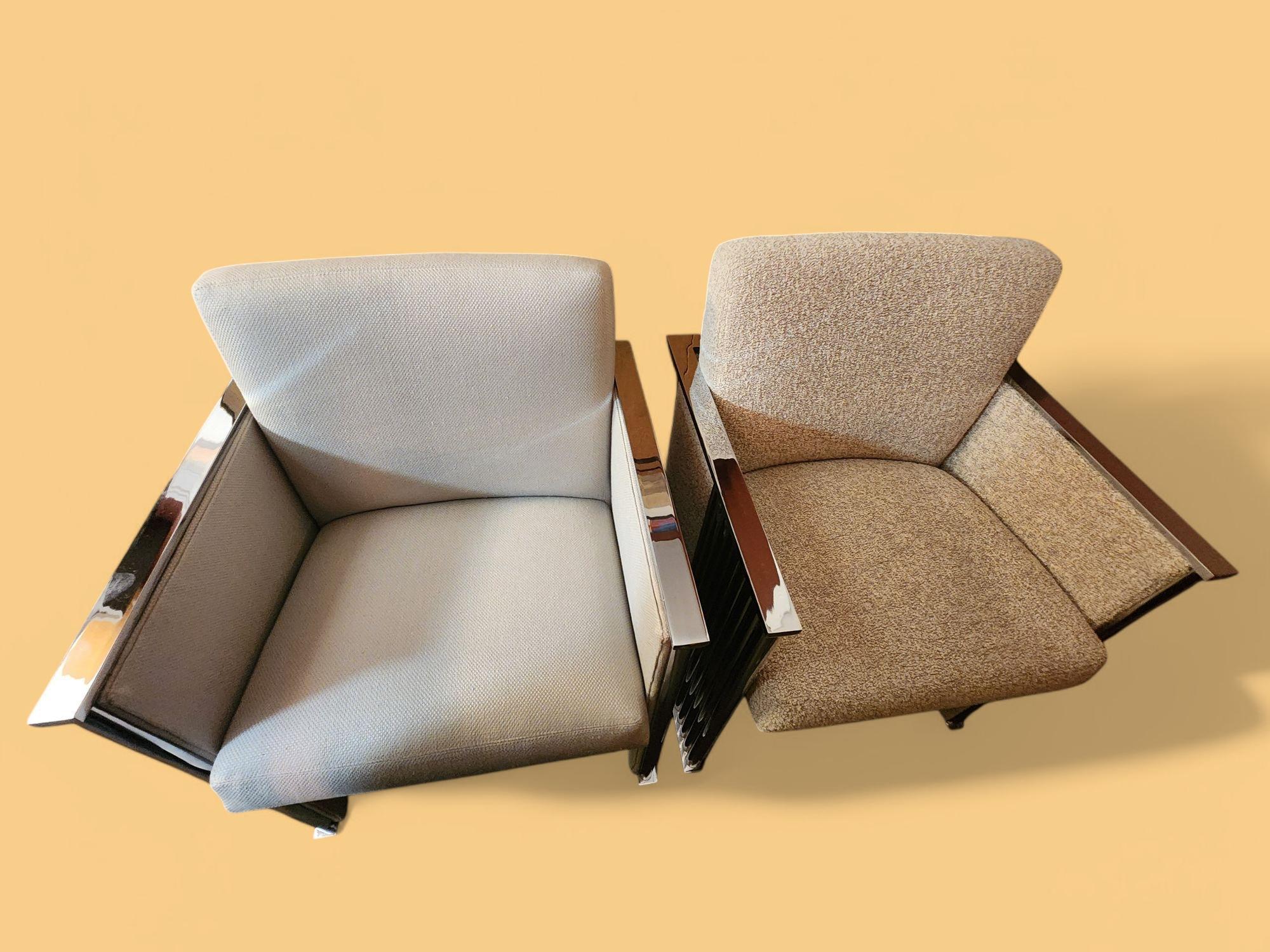 Milo Baughman Chrome Cube Lounge Chair Thayer Coggin anni '1970 in vendita 11
