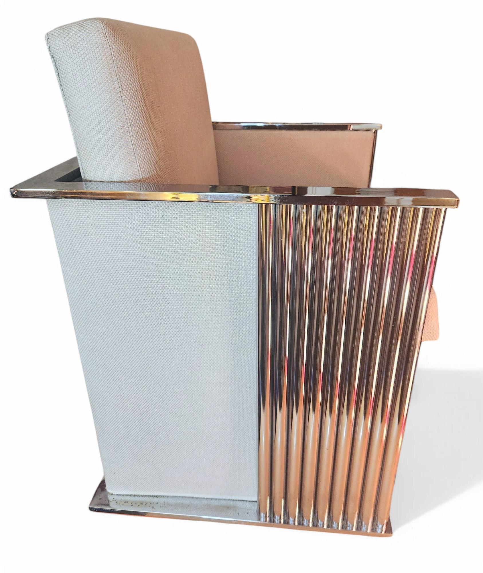 Milo Baughman Chrome Cube Lounge Chair Thayer Coggin anni '1970 in vendita 12