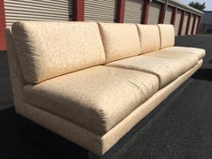 Milo Baughman Chrome Plinth Sectional Sofa Set