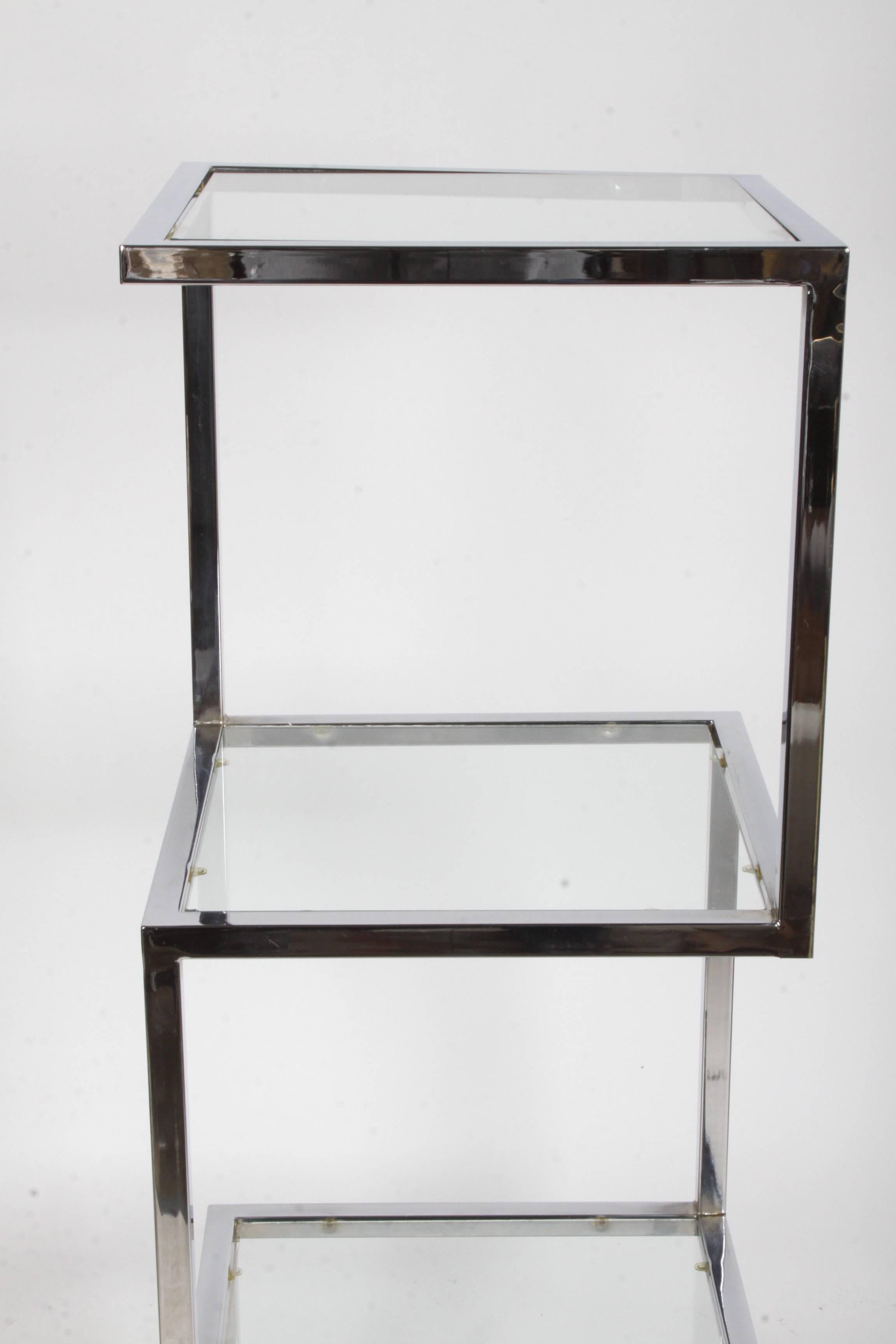 Milo Baughman Chrome Sculptural Tower Etagere In Good Condition In St. Louis, MO
