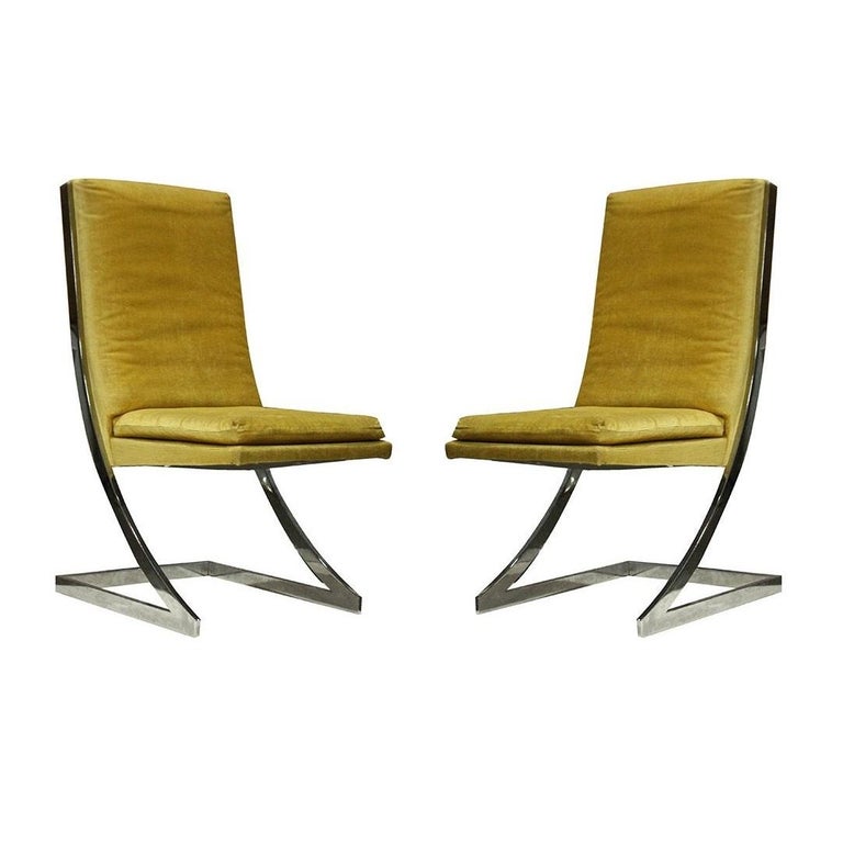 Chrome Z Dining Chairs for DIA For Sale at 1stDibs