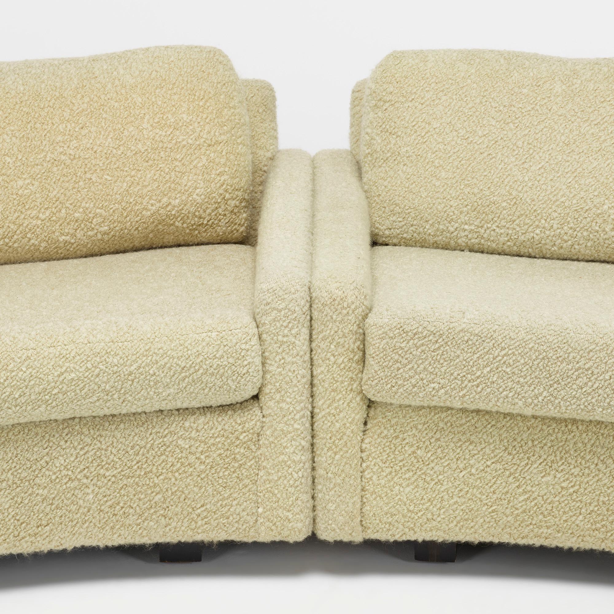 American Milo Baughman Circular Sectional Sofa