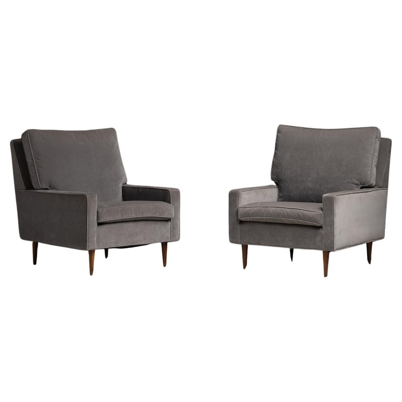 Milo Baughman Club Chairs, America circa 1960
