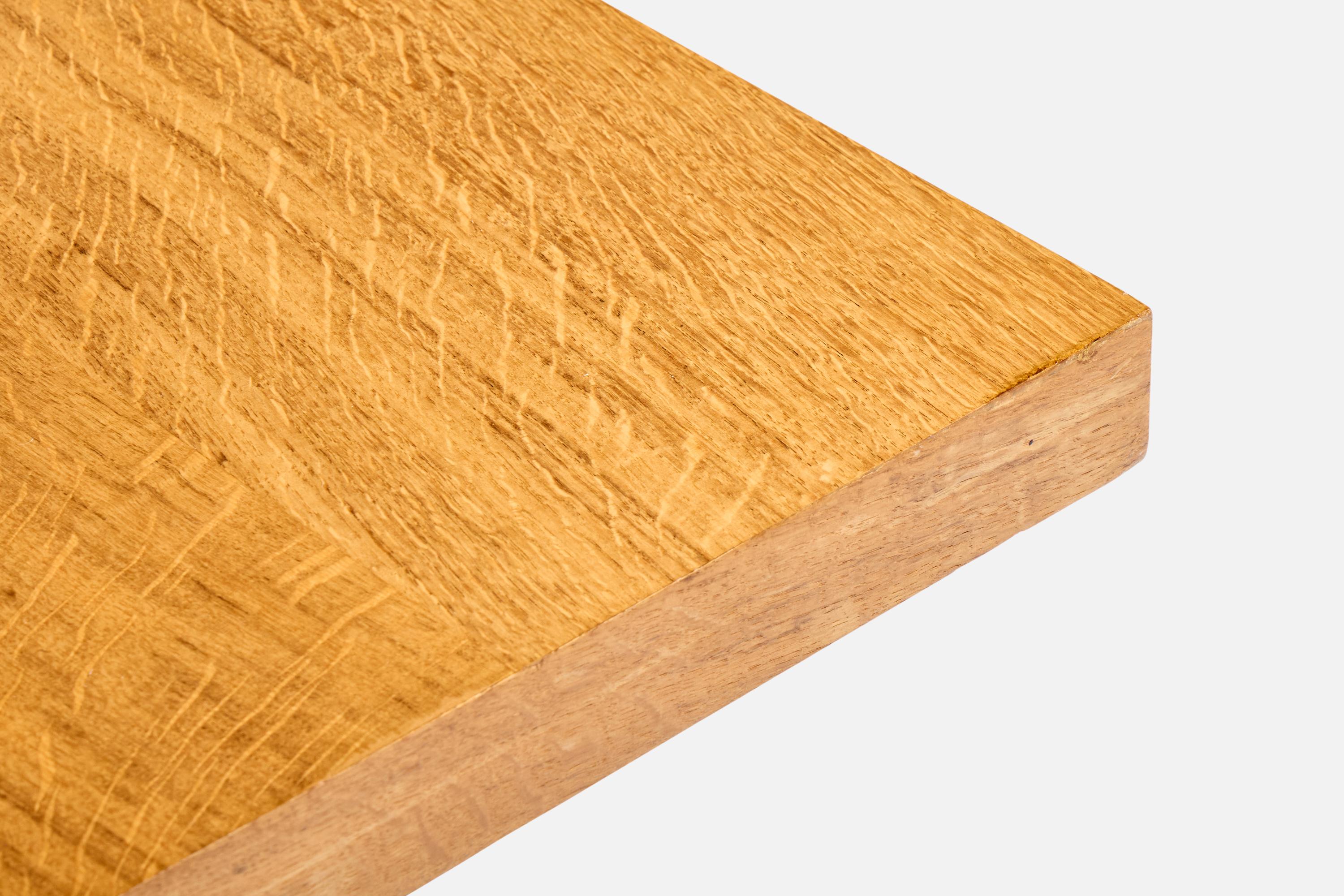 Milo Baughman, table basse, Oak Oak, Steele, USA, années 1970 en vente 1