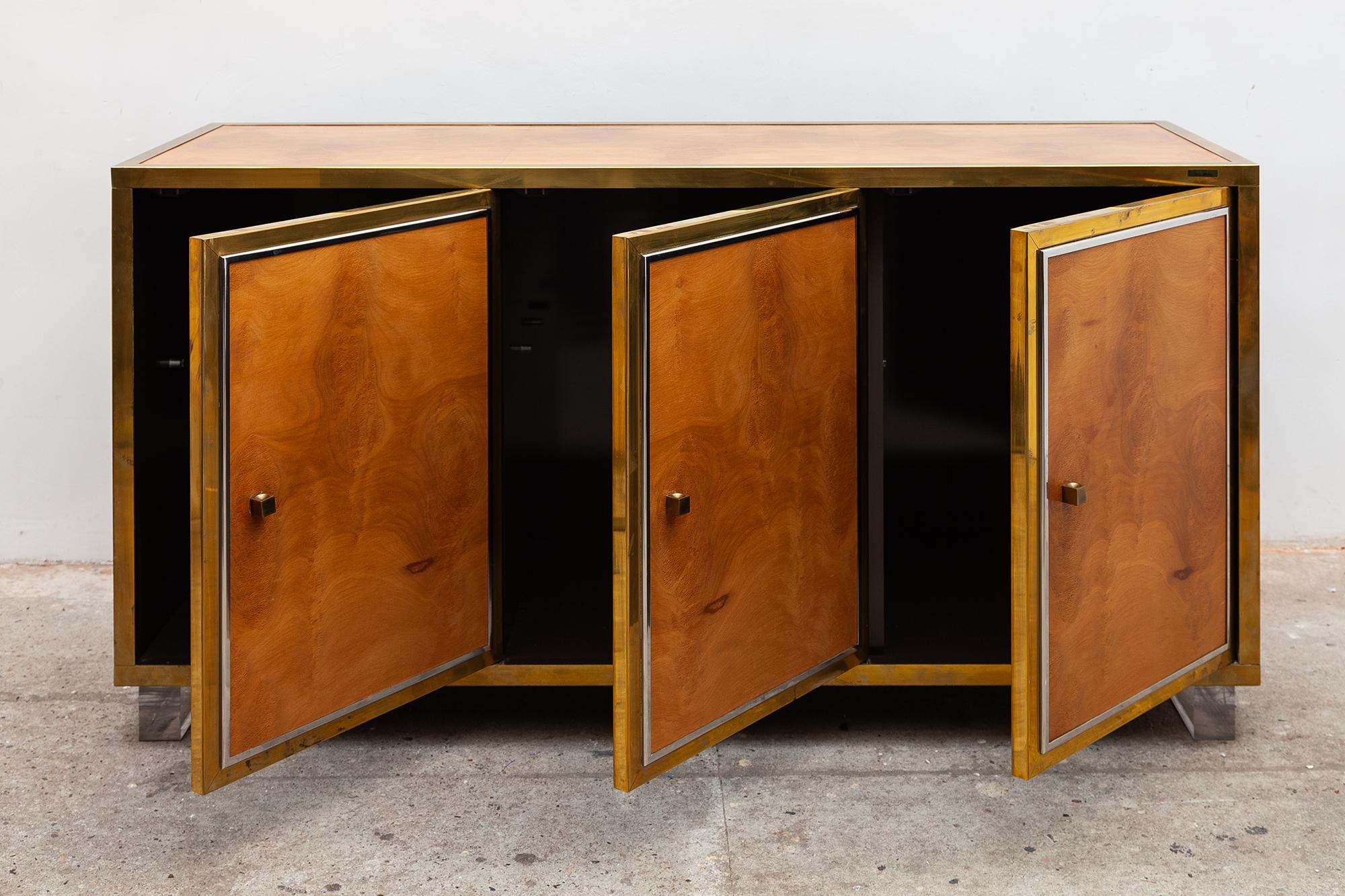 Hollywood Regency Milo Baughman Style Credenza or Sideboard, 1970s