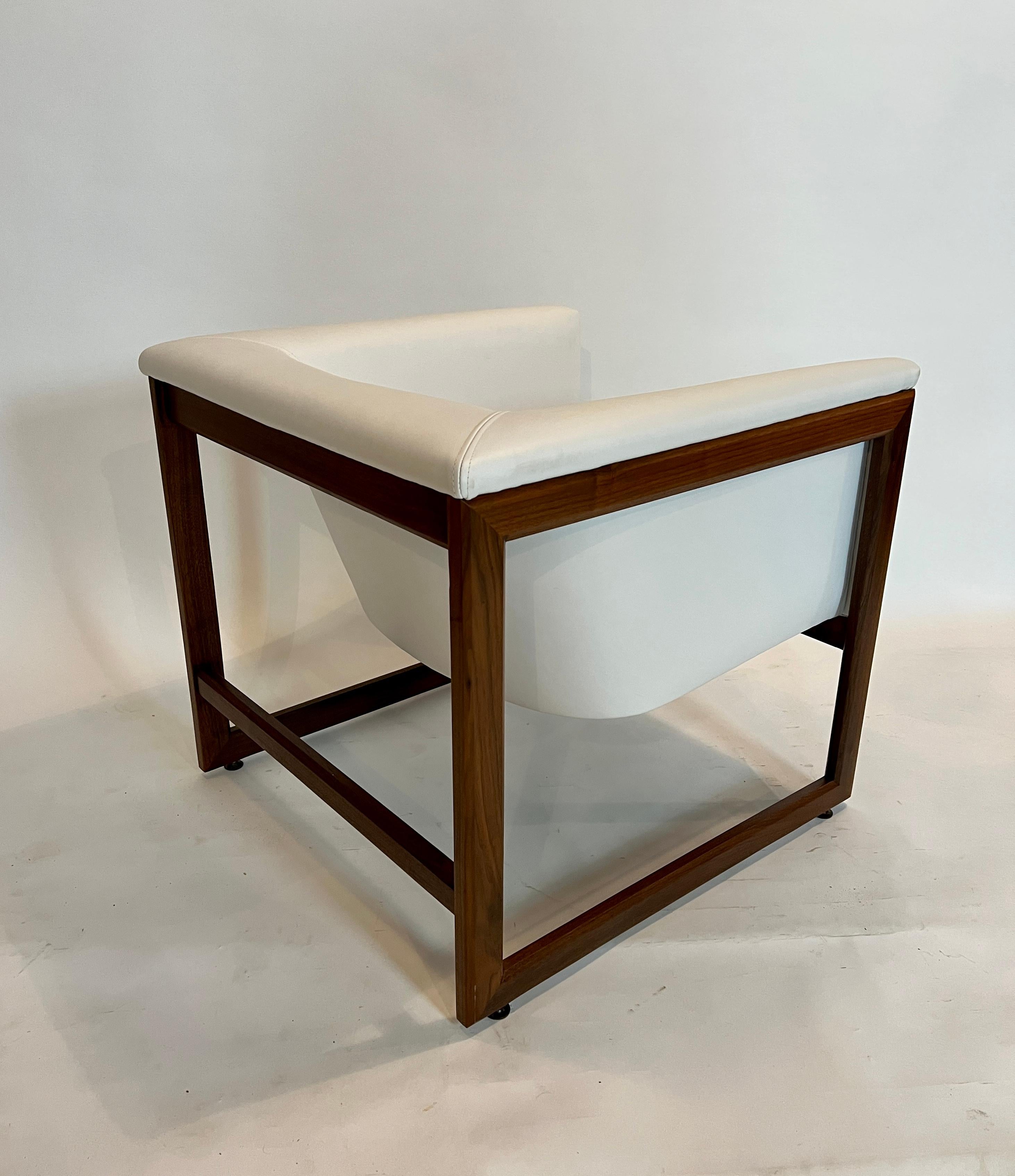 Mid-20th Century Milo Baughman Cube Chair For Sale