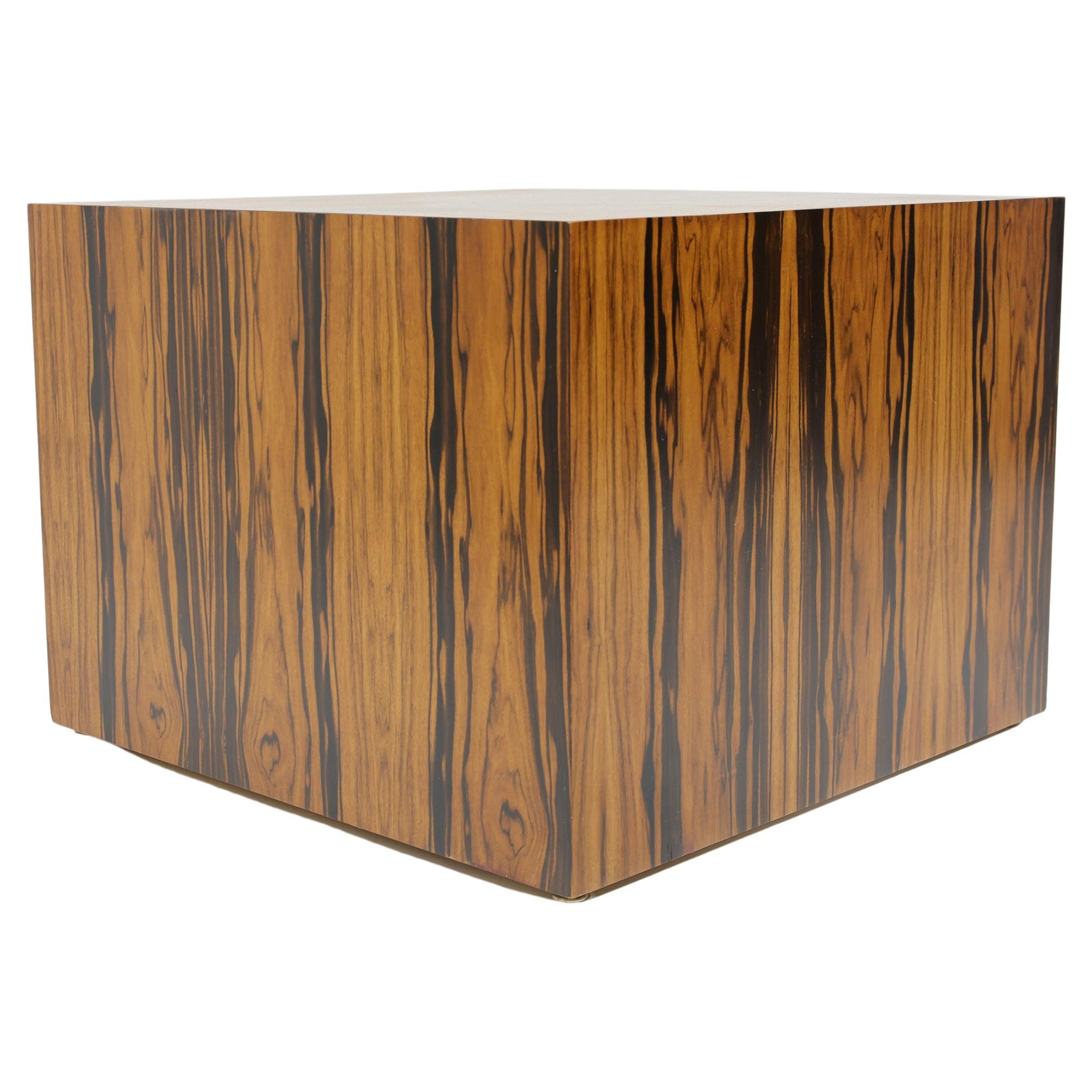 Milo Baughman Cube Side or End Table in Rosewood