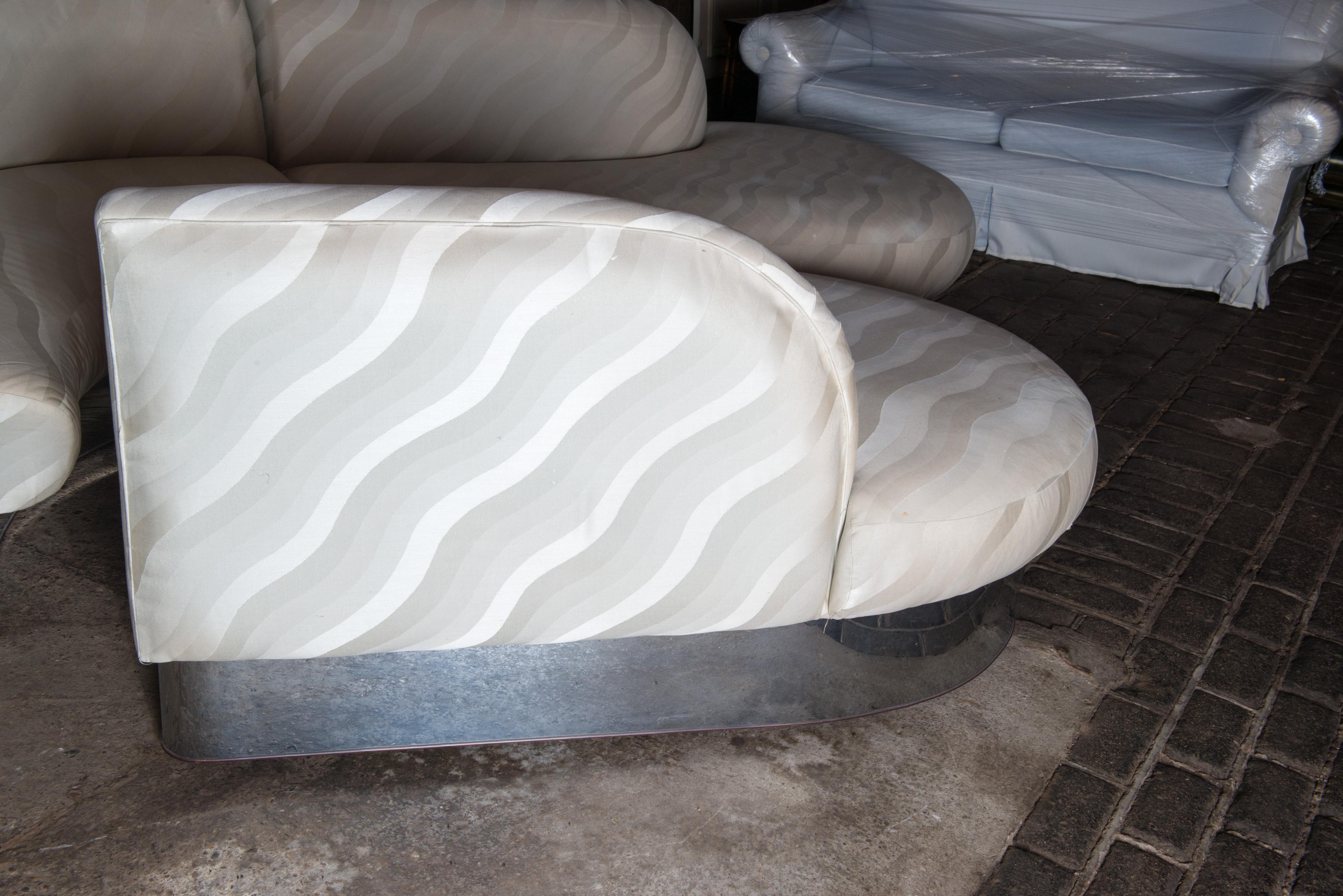 Milo Baughman Curved Sectional Sofa 5