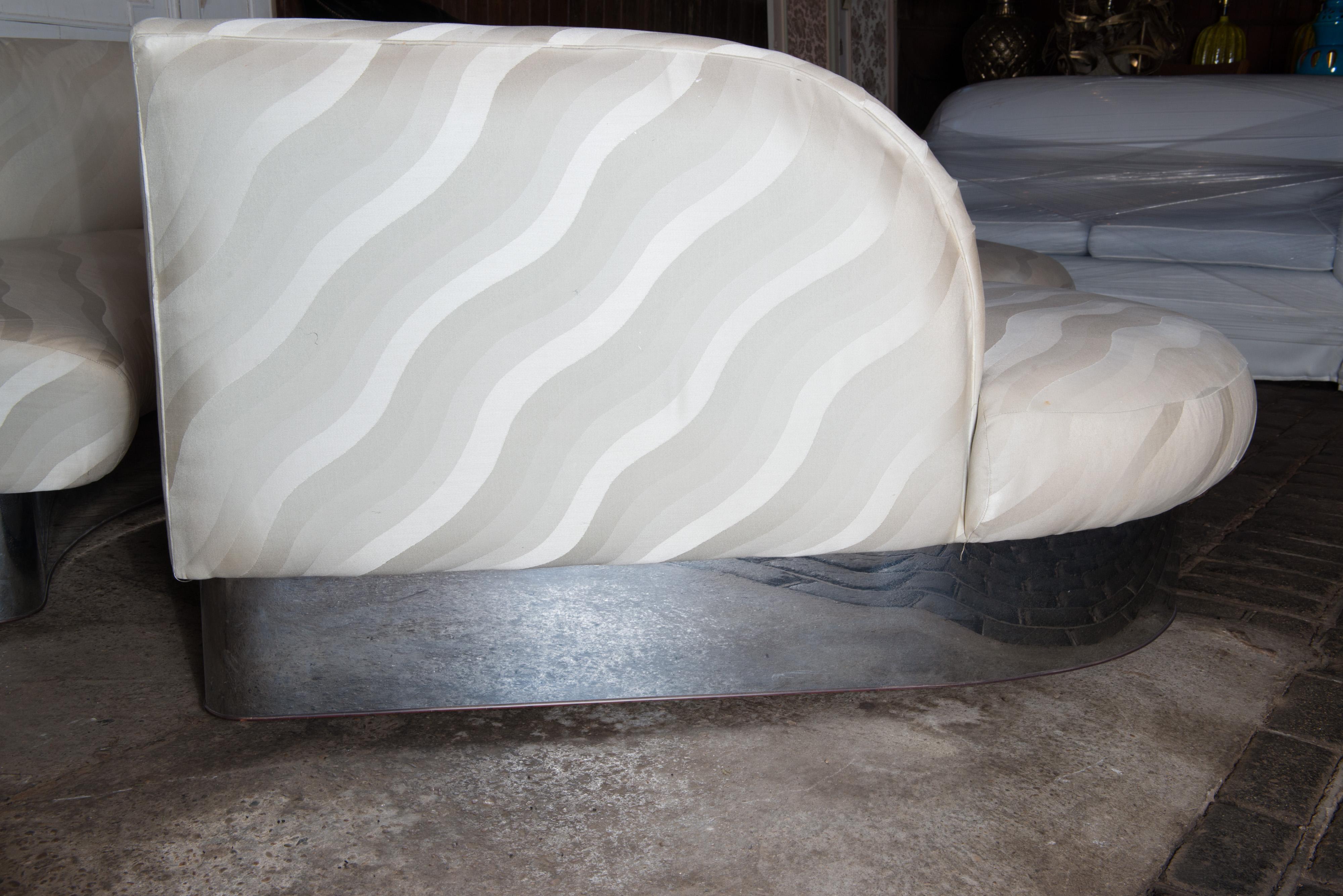 Milo Baughman Curved Sectional Sofa 7
