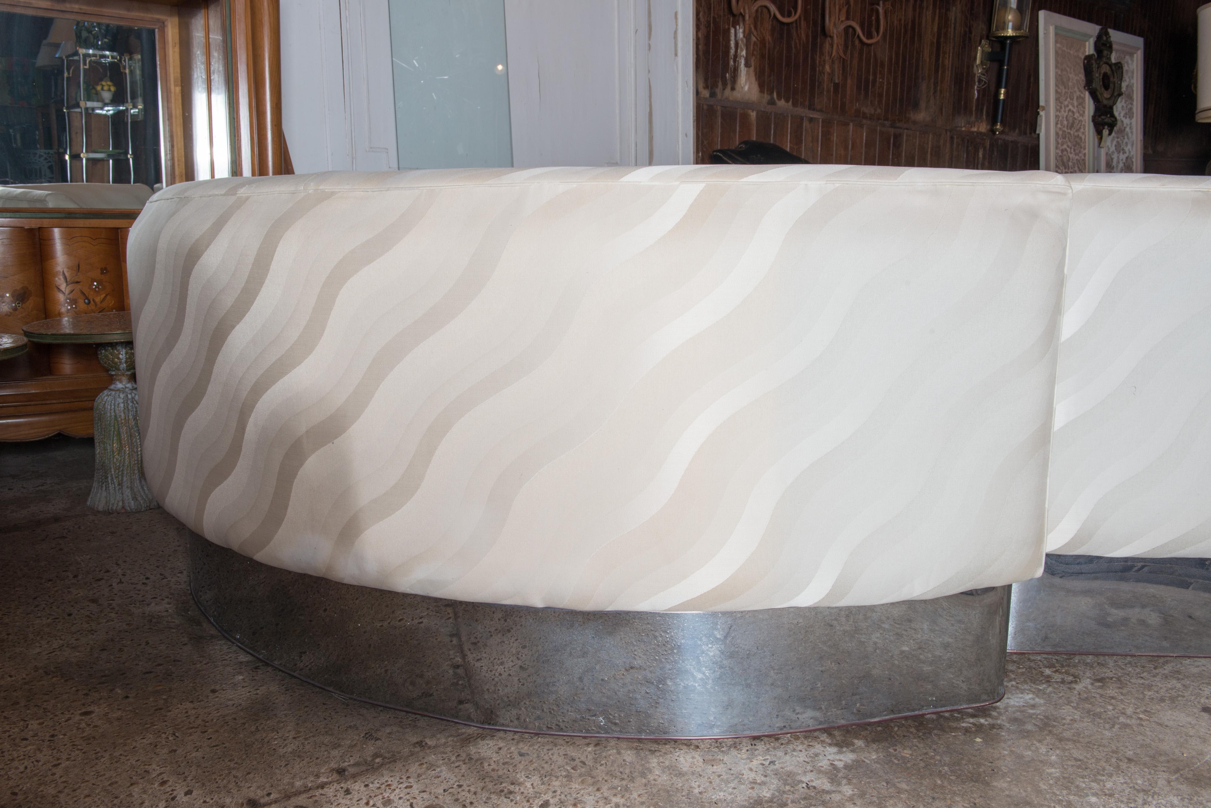 Milo Baughman Curved Sectional Sofa 8