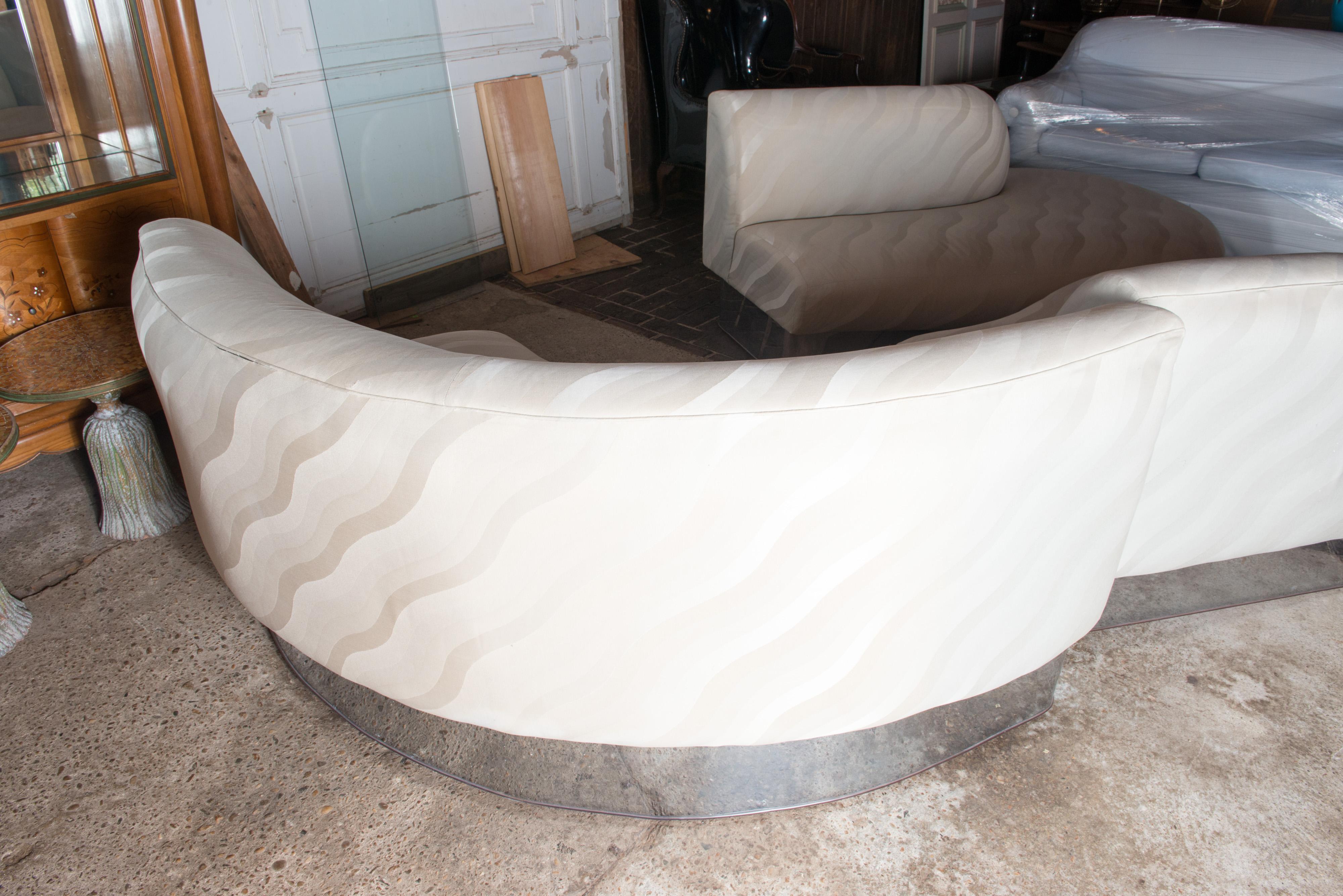 Milo Baughman Curved Sectional Sofa 9