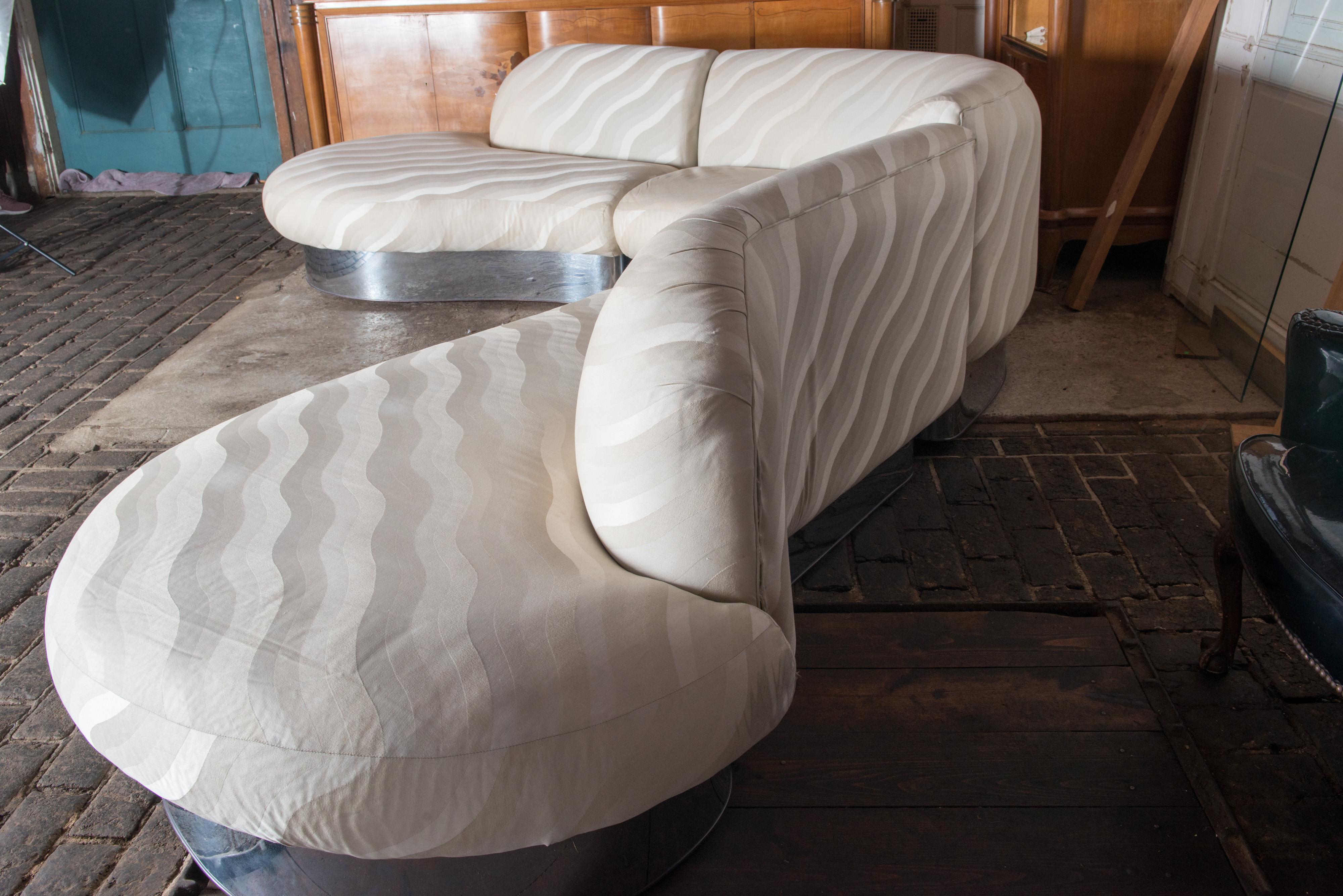Milo Baughman Curved Sectional Sofa 1