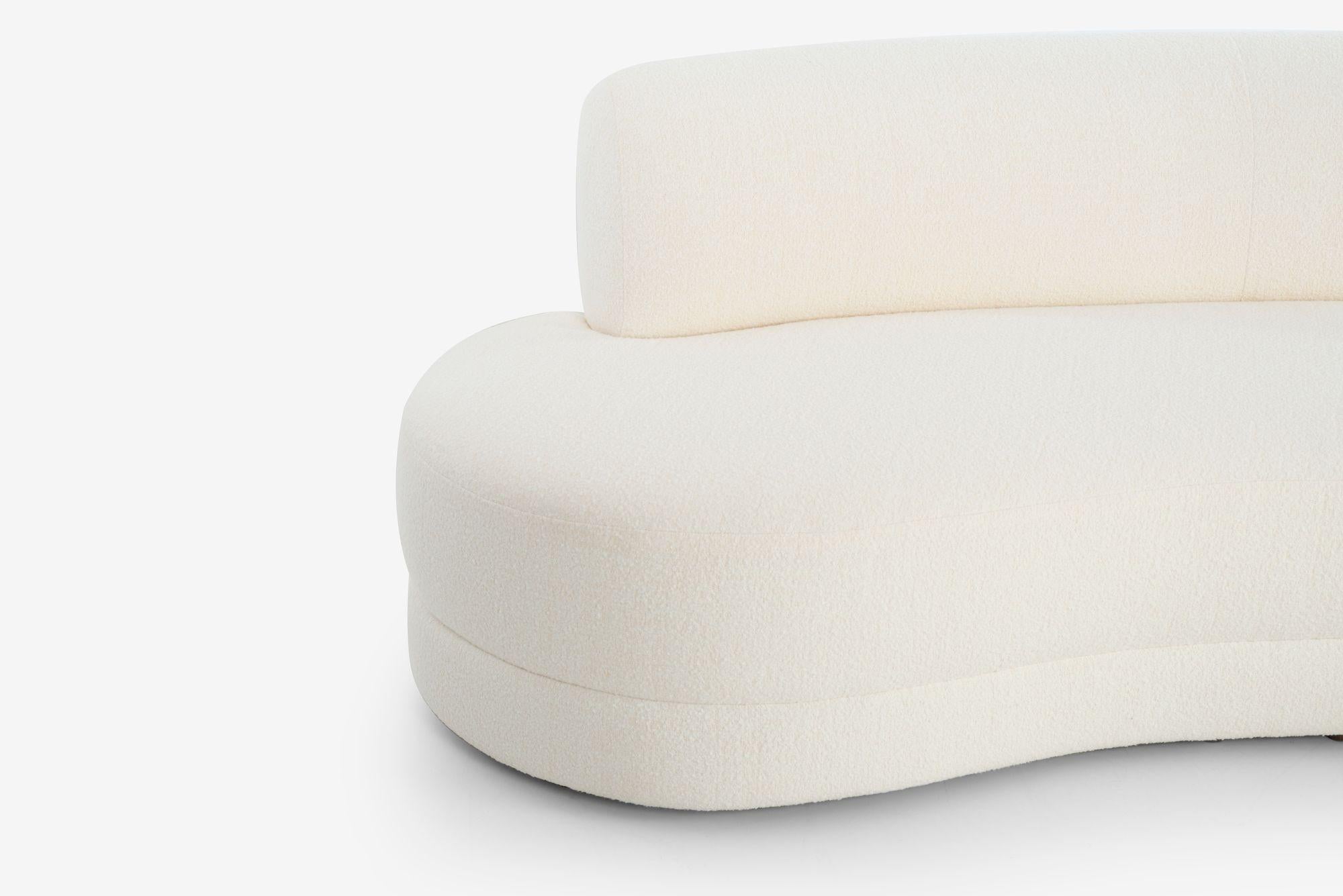 Gebogenes Sofa für Directional im Stil von Milo Baughman  im Angebot 7
