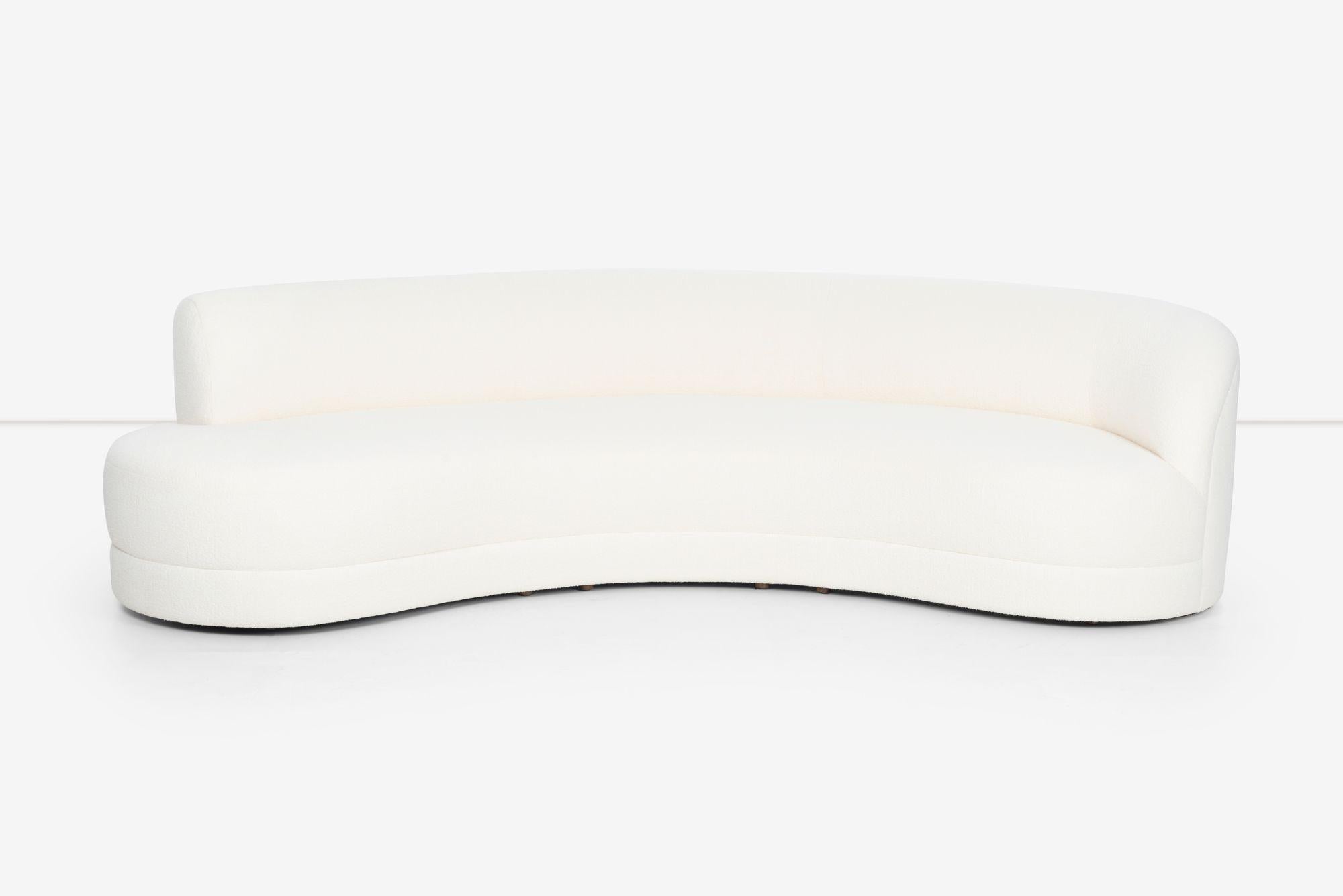 Gebogenes Sofa für Directional im Stil von Milo Baughman  (Moderne der Mitte des Jahrhunderts) im Angebot