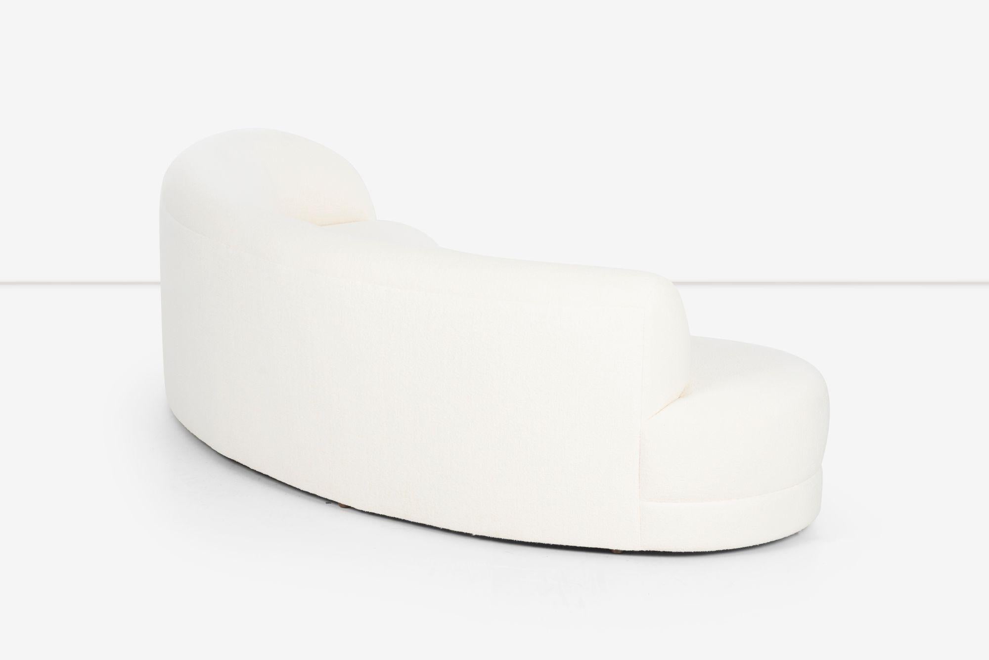 Gebogenes Sofa für Directional im Stil von Milo Baughman  im Angebot 1