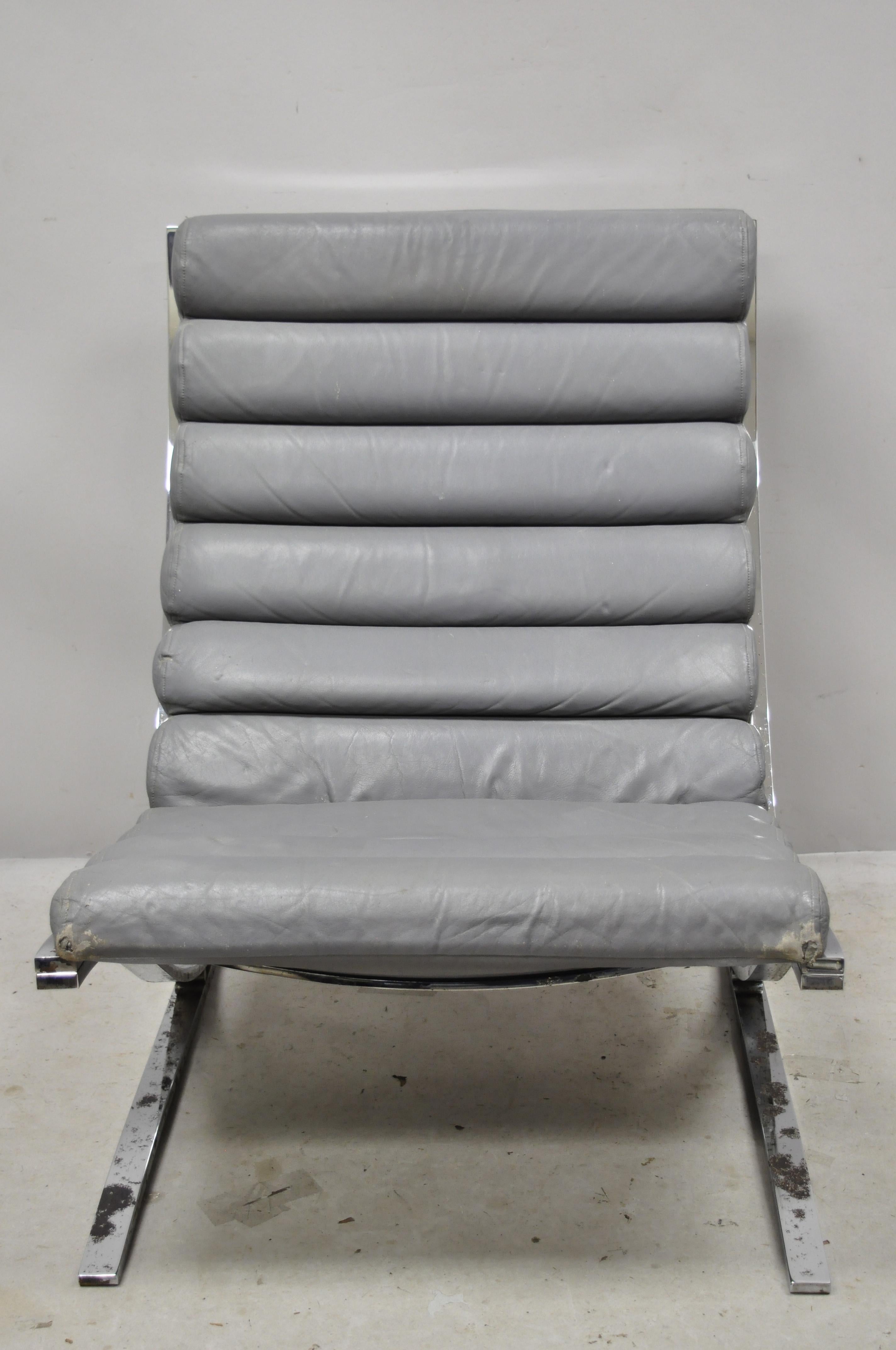 chrome lounge chair