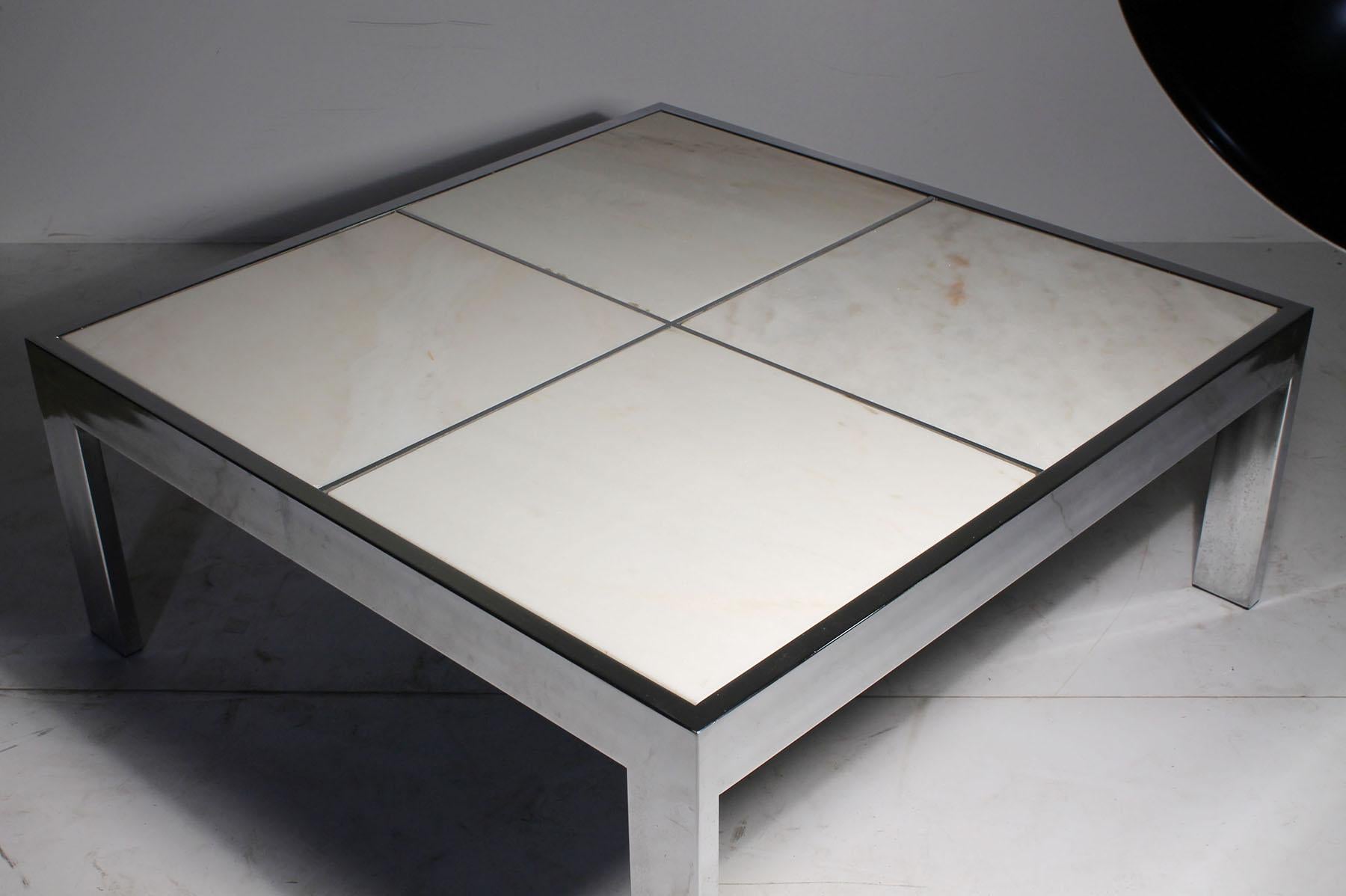Mid-Century Modern Design Institute of America (DIA) Marble Coffee Table For Sale