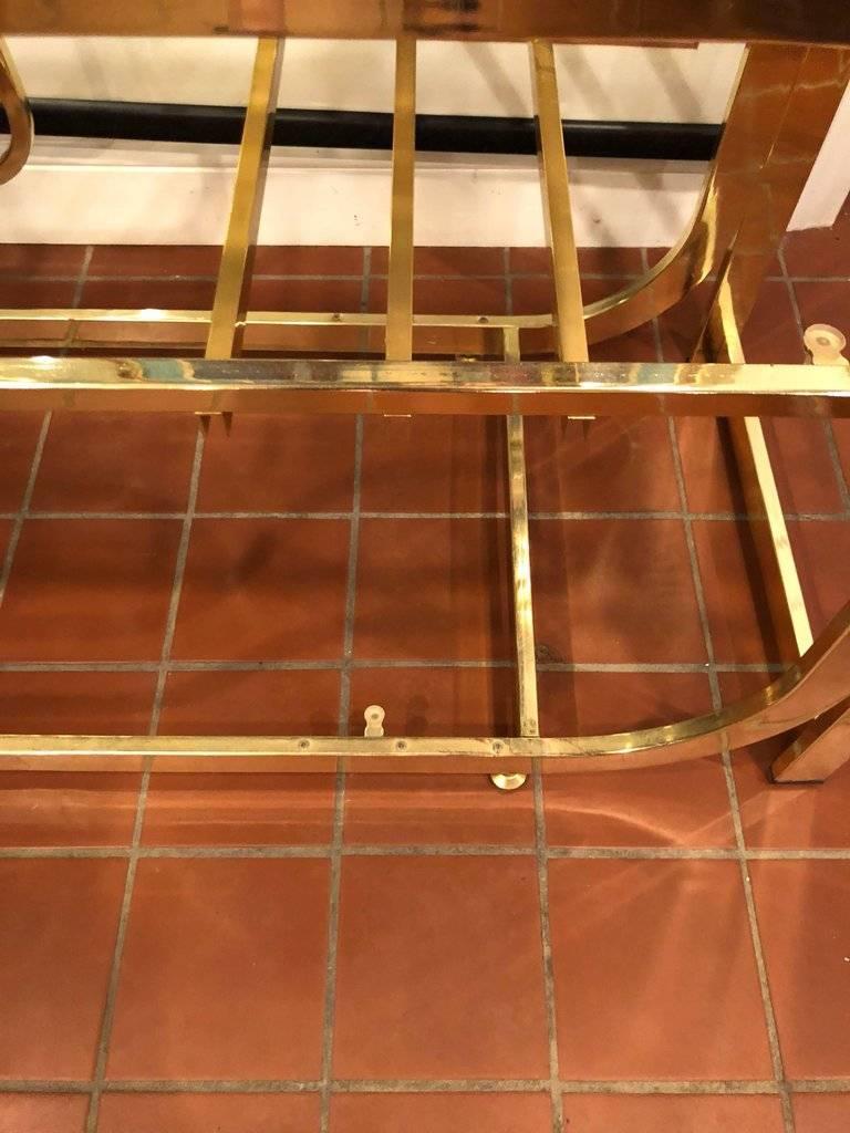 Milo Baughman DIA Style Brass and Glass Étagère 11