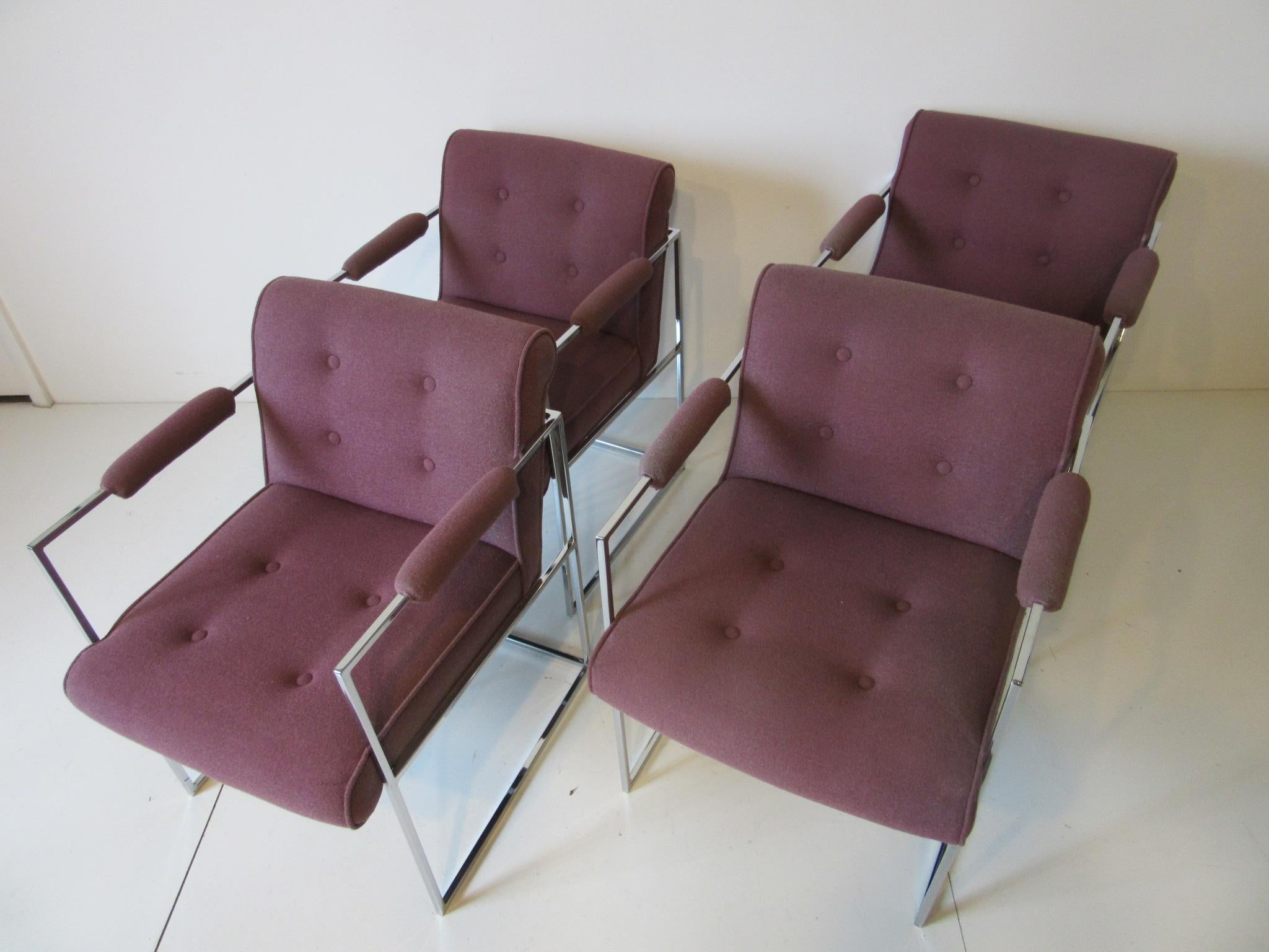 20th Century Milo Baughman Dining Armchairs for Thayer Coggin 