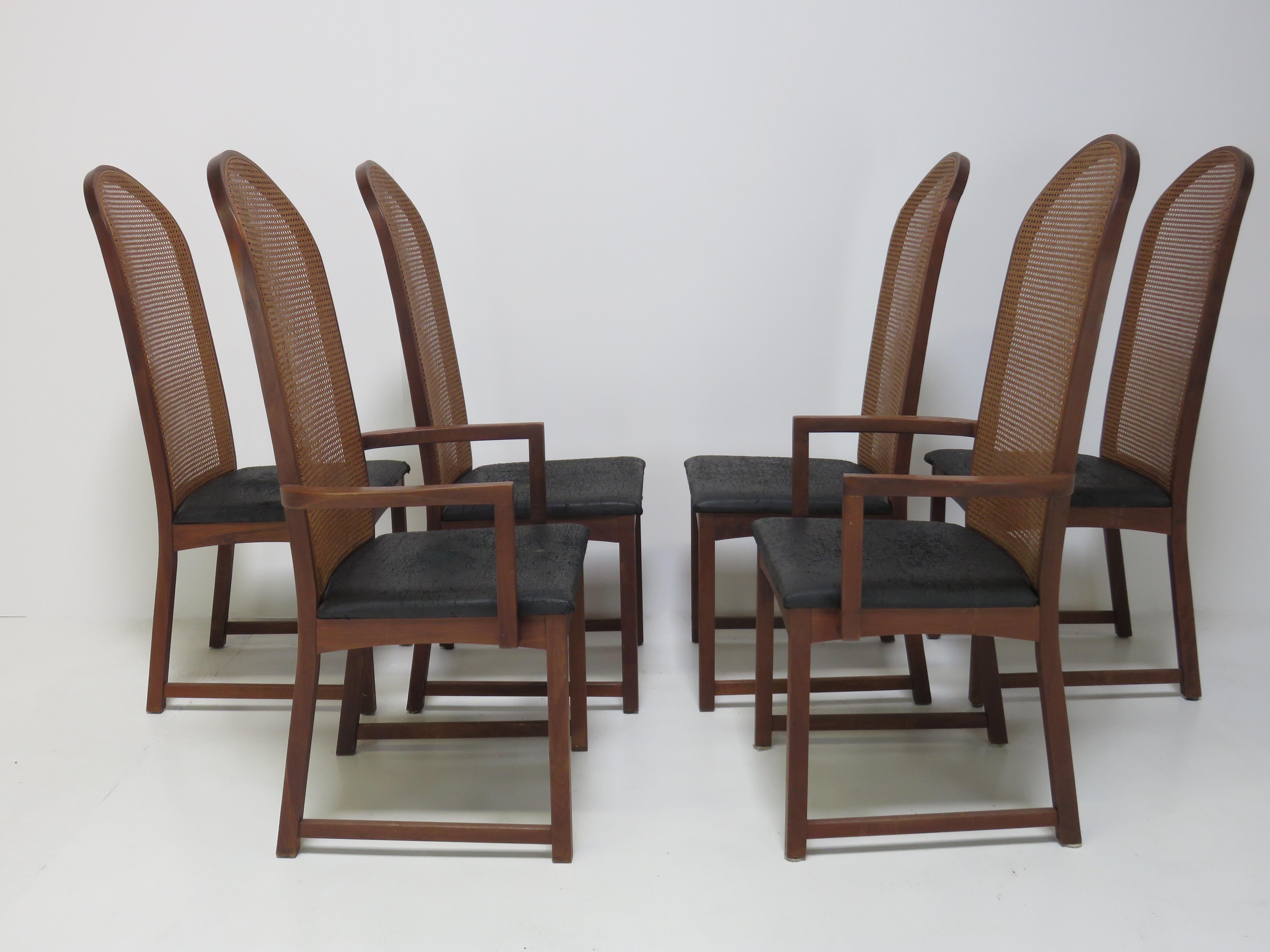 American Milo Baughman Dining Chairs For Sale