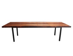 Mesa de comedor «Milo Baughman» de Directional / diseño sencillo y elegante, en madera mixta