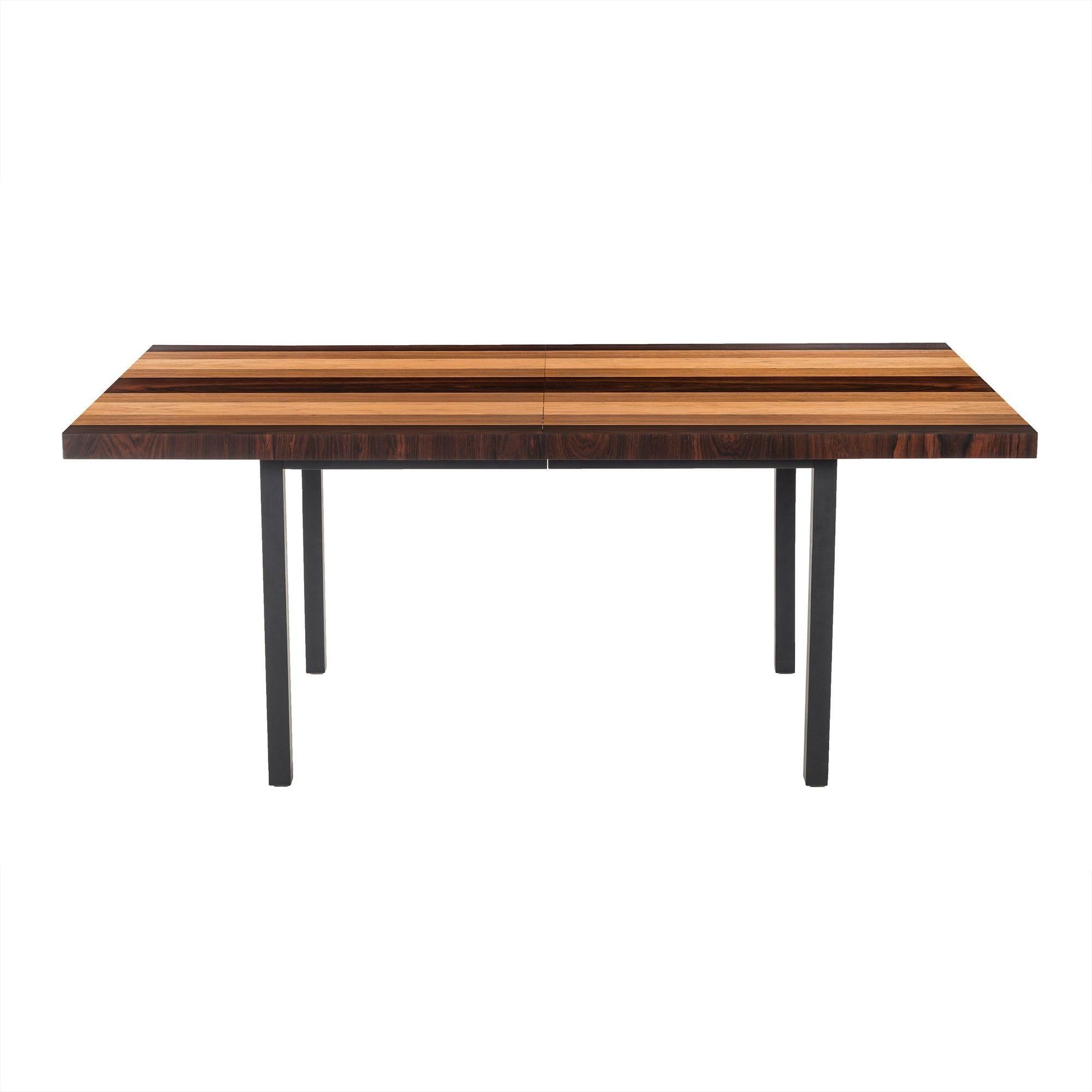 milo baughman extendable dining table