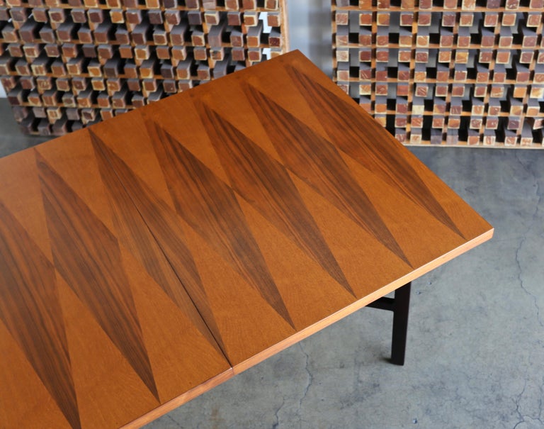Mahogany Milo Baughman Dining Table for Directional Furniture, circa 1960 For Sale