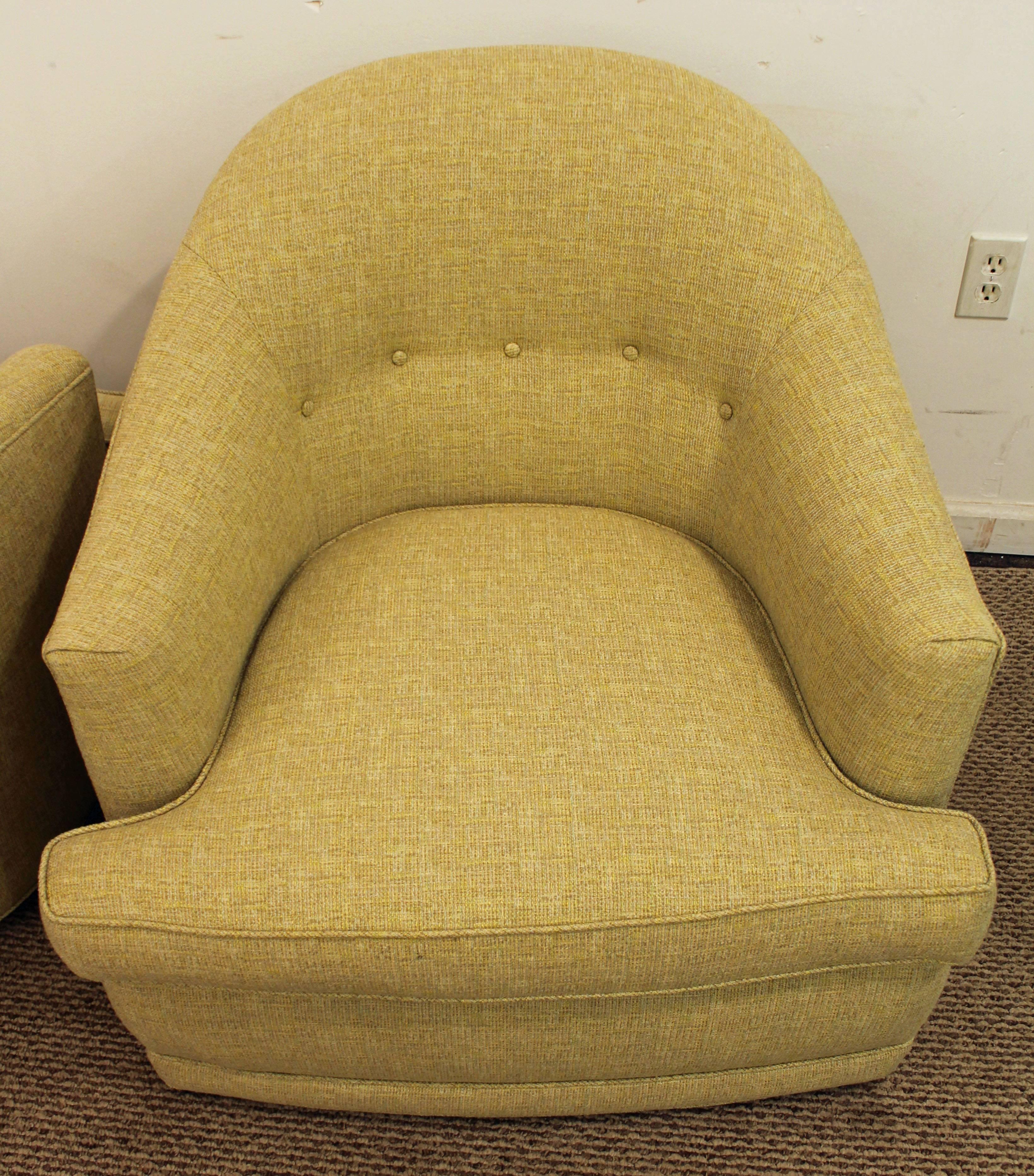Mid-Century Modern Milo Baughman Directional Designs Club Chairs