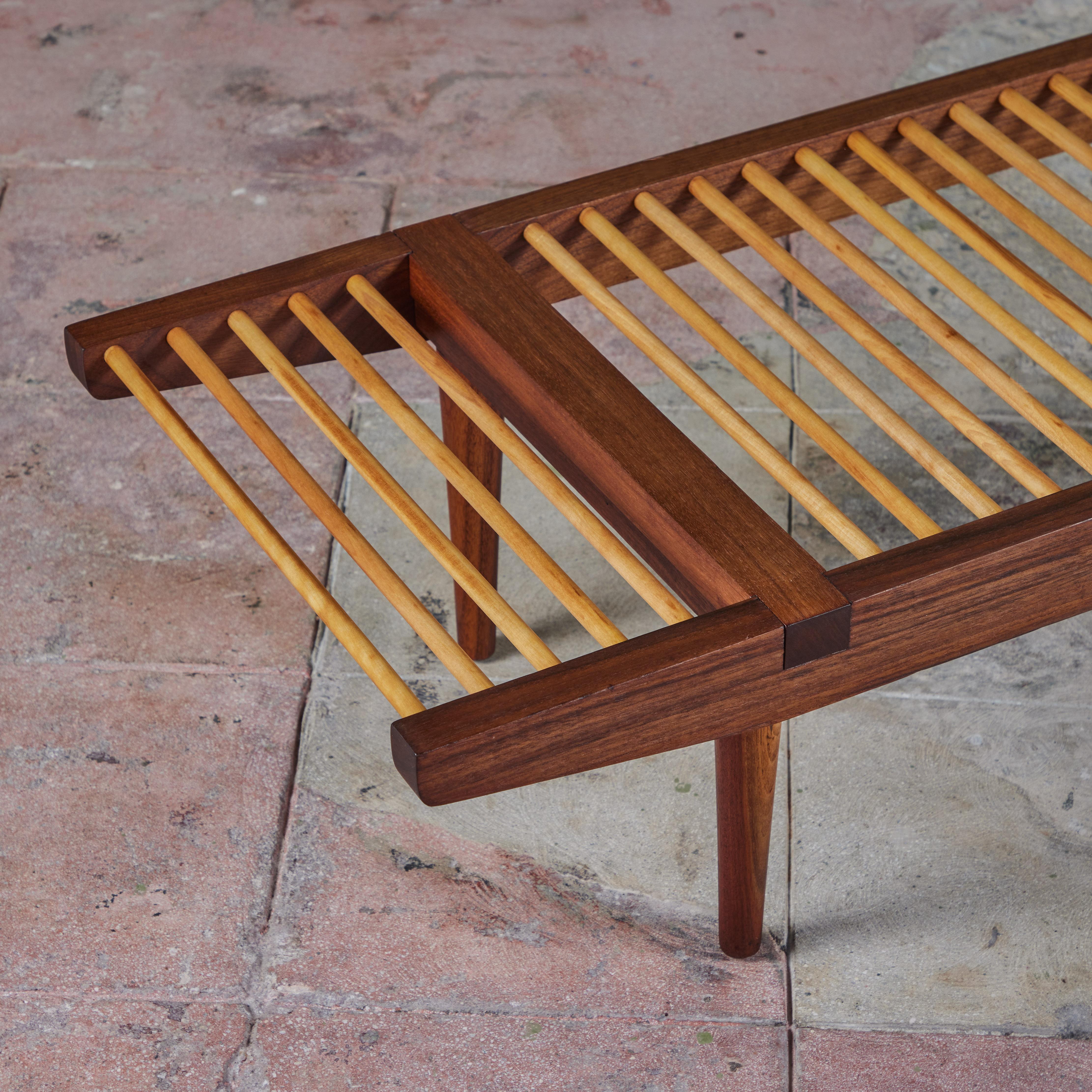 Milo Baughman Dowel Bench for Glenn of California 4