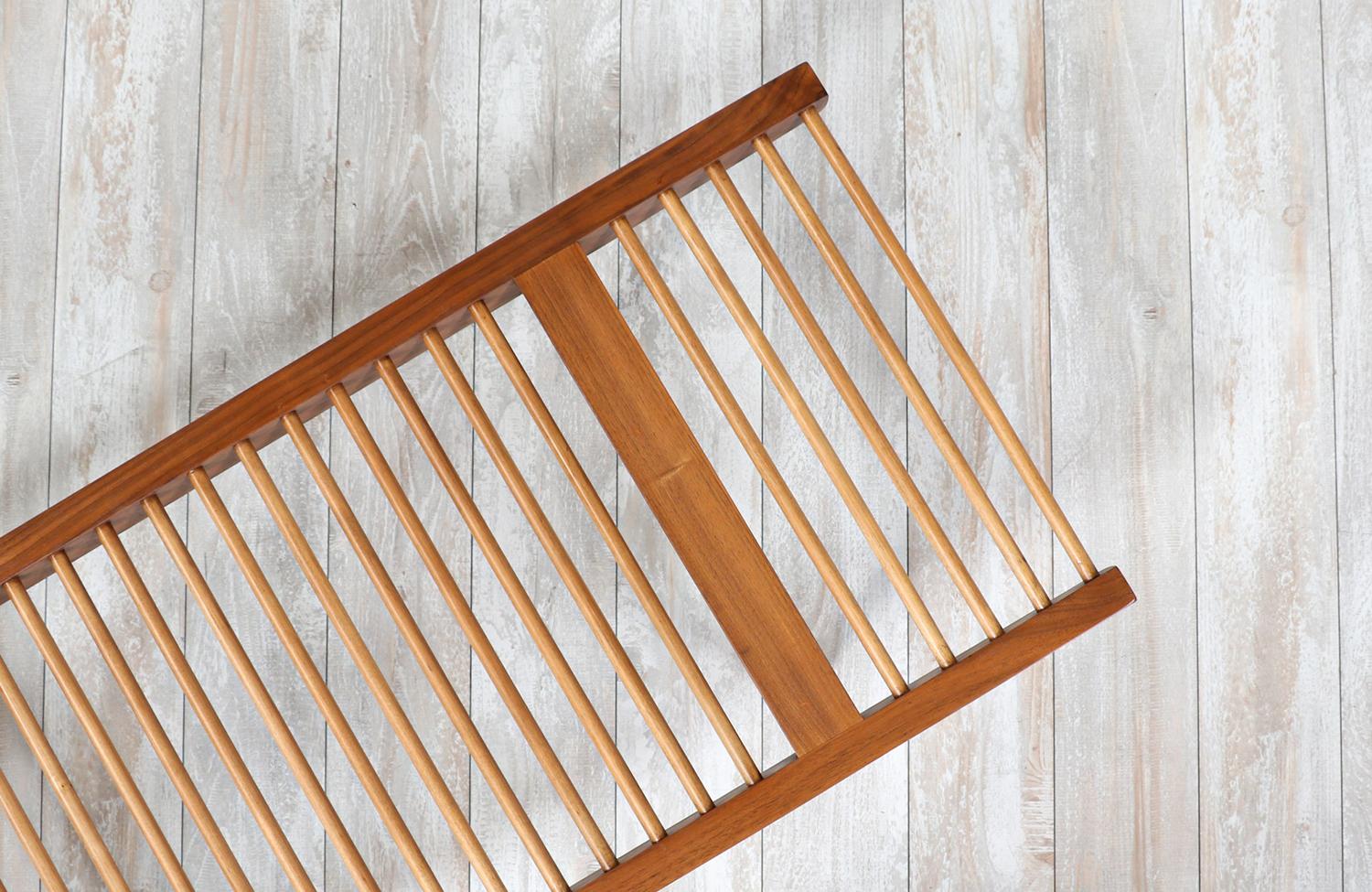 Milo Baughman Dowel Bench for Glenn of California In Excellent Condition In Los Angeles, CA