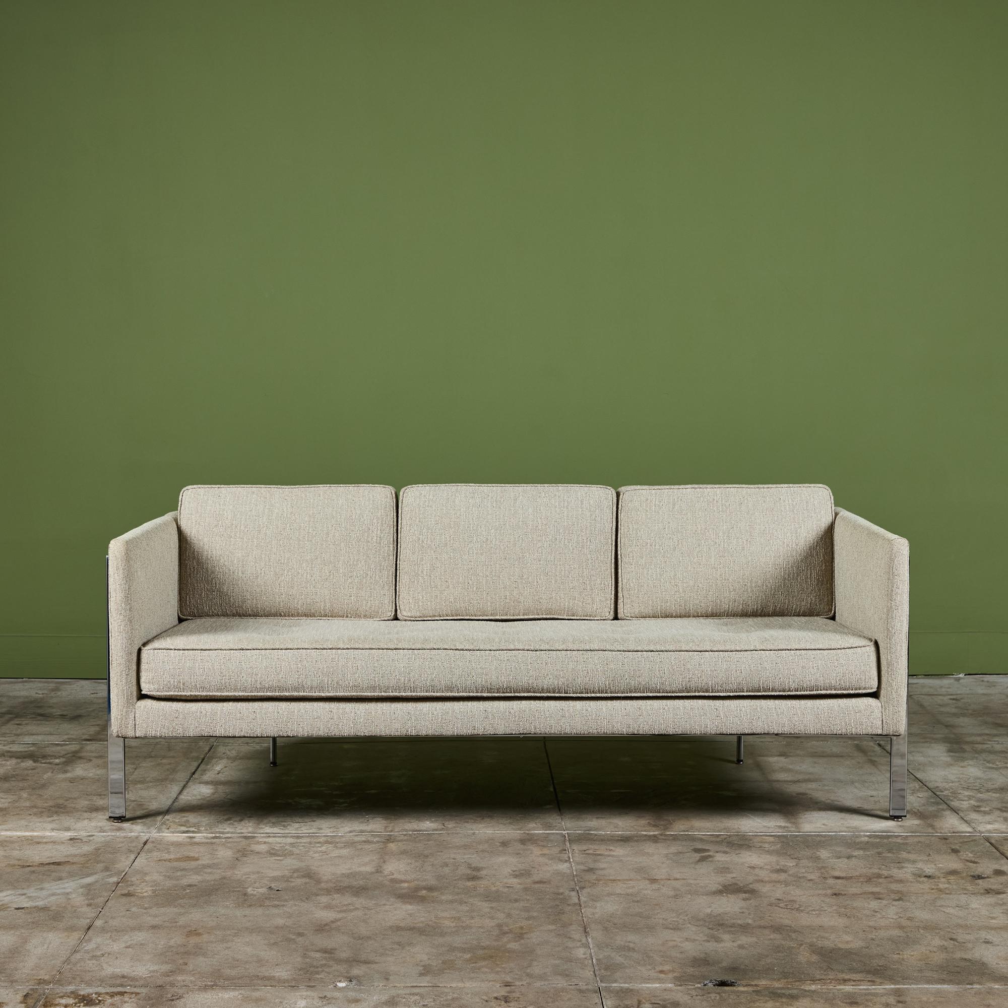 Mid-Century Modern Milo Baughman Drop In Sofa for Thayer Coggin For Sale