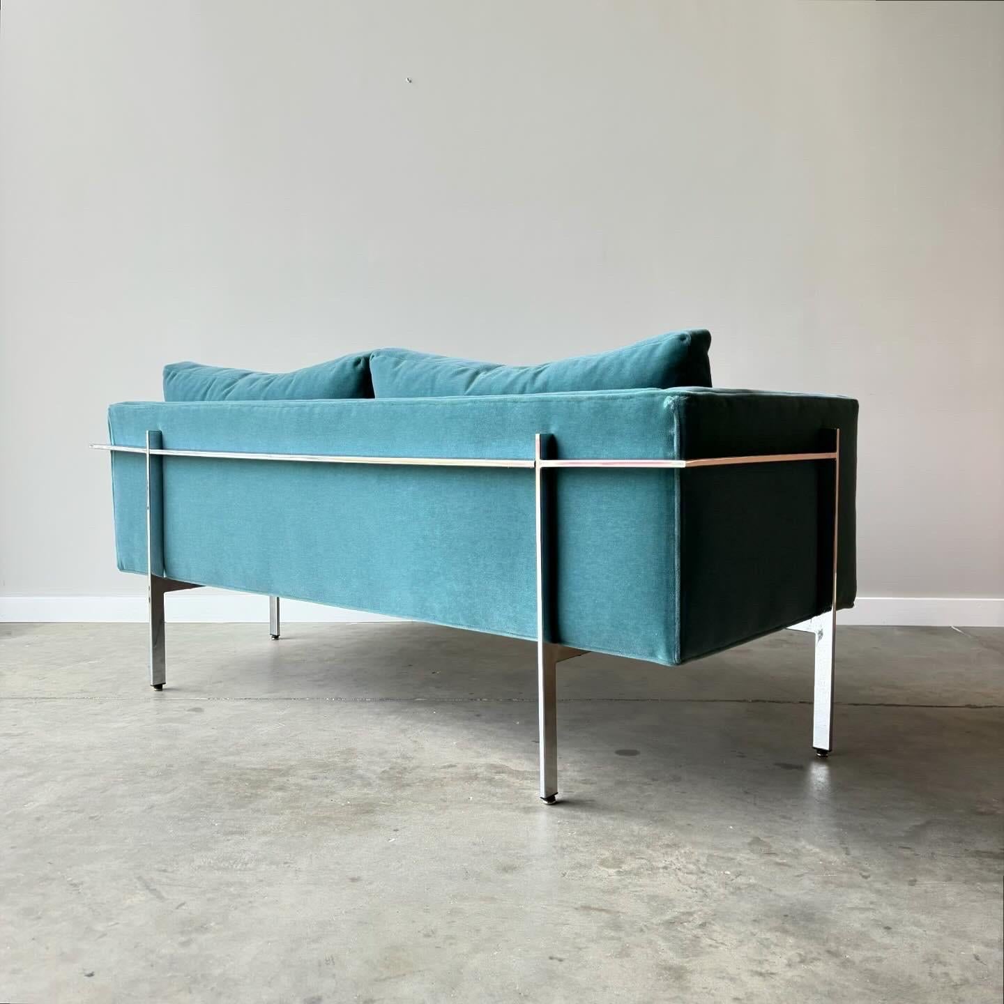 Mid-Century Modern Milo Baughman Drop-In Sofa, Thayer Coggin For Sale