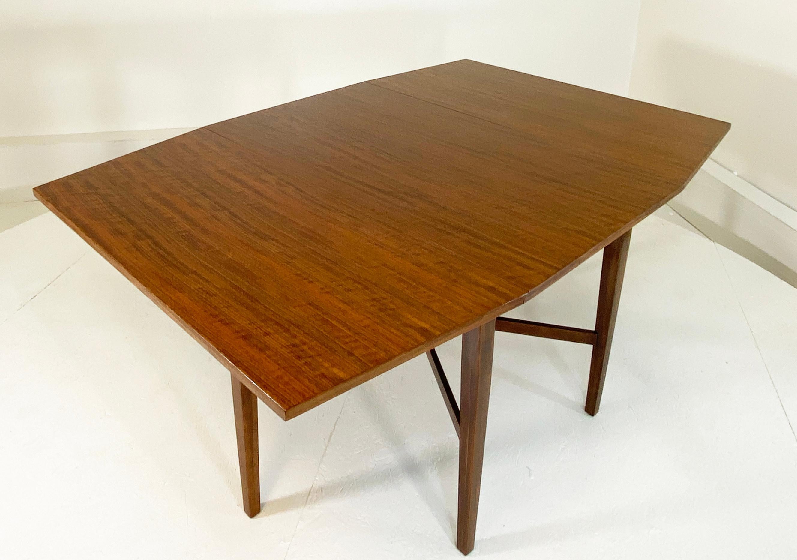 Milo Baughman Drop Leaf Table for Drexel In Excellent Condition For Sale In South Charleston, WV