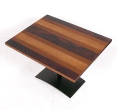 Table d'appoint Milo Baughman Moderne du milieu du siècle 28w x 22d x 19h