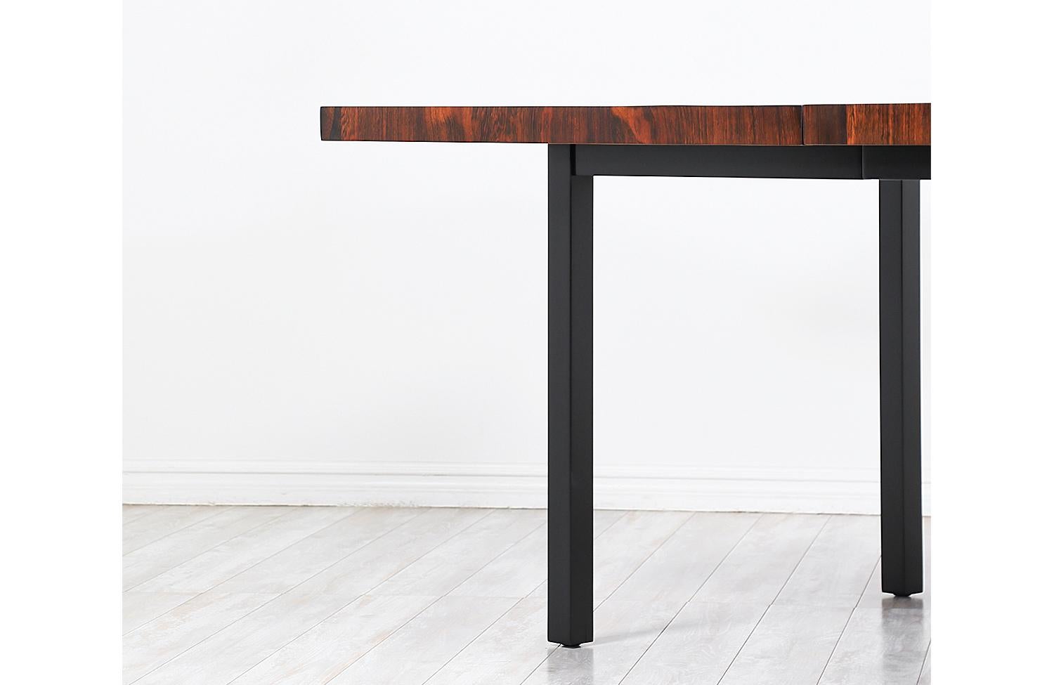 Milo Baughman Expanding Multi-Wood Dining Table for Directional 2