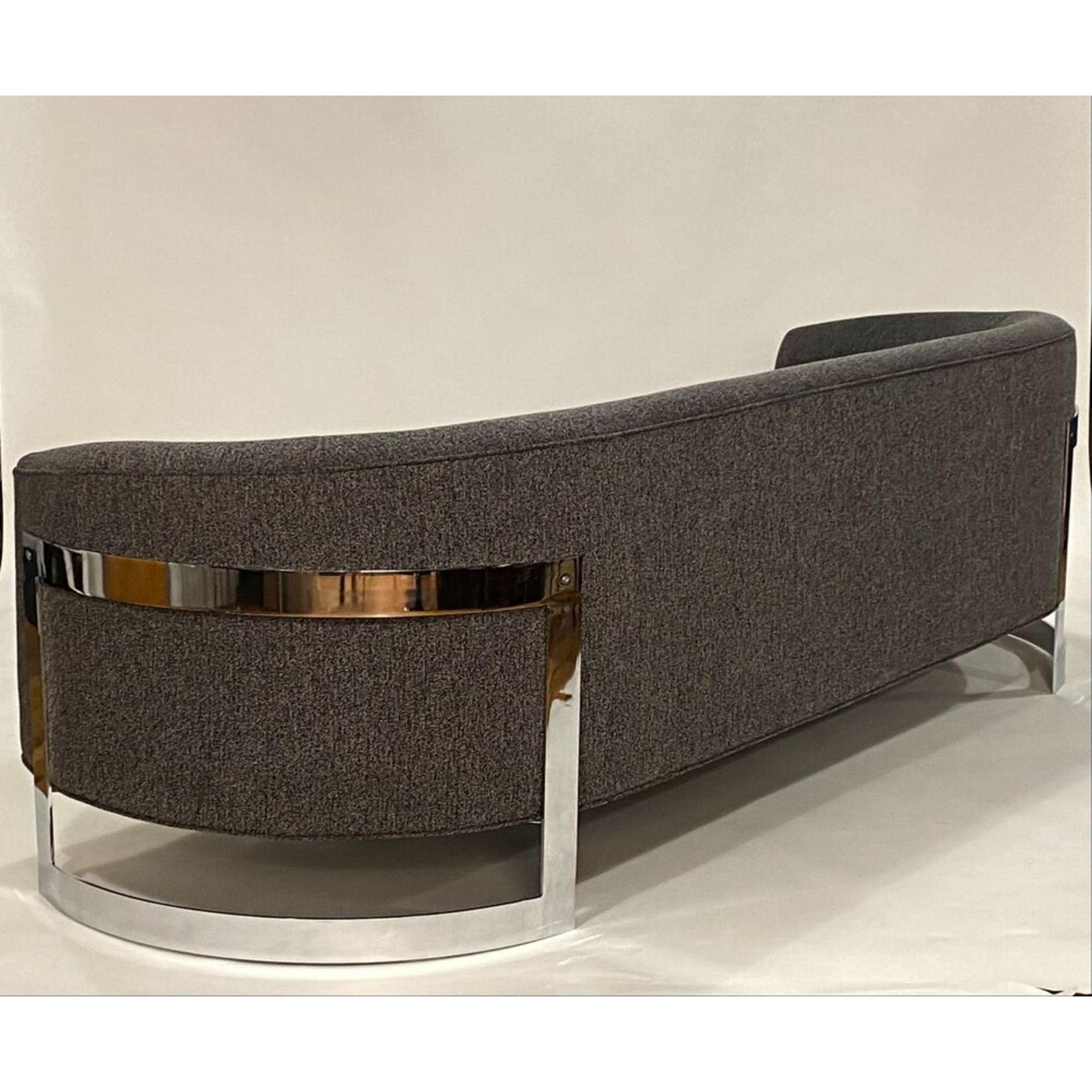 Schwebendes Sofa im Stil von Milo Baughman (Nordamerikanisch) im Angebot
