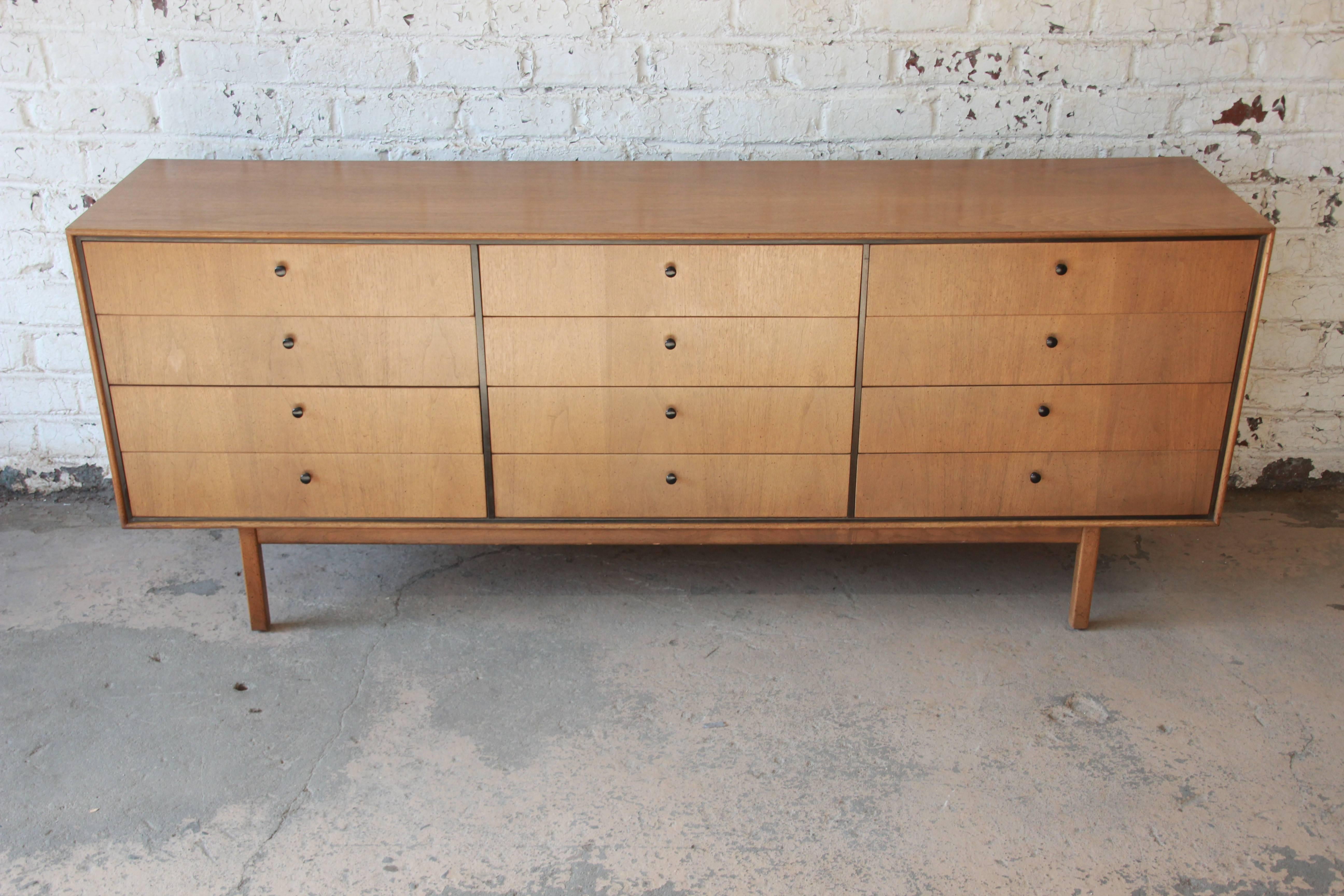 American Milo Baughman for Arch Gordon Mid-Century Modern 12-Drawer Dresser