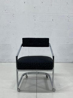 Design Institute of America Chrome Cantilevered Dining Chairs